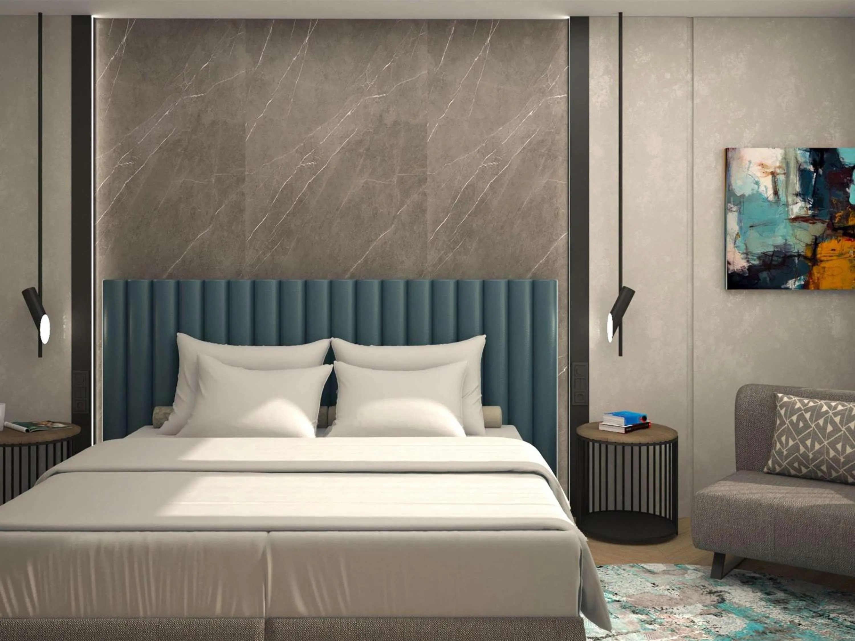 Bedroom, Bed in Festa Sofia Hotel