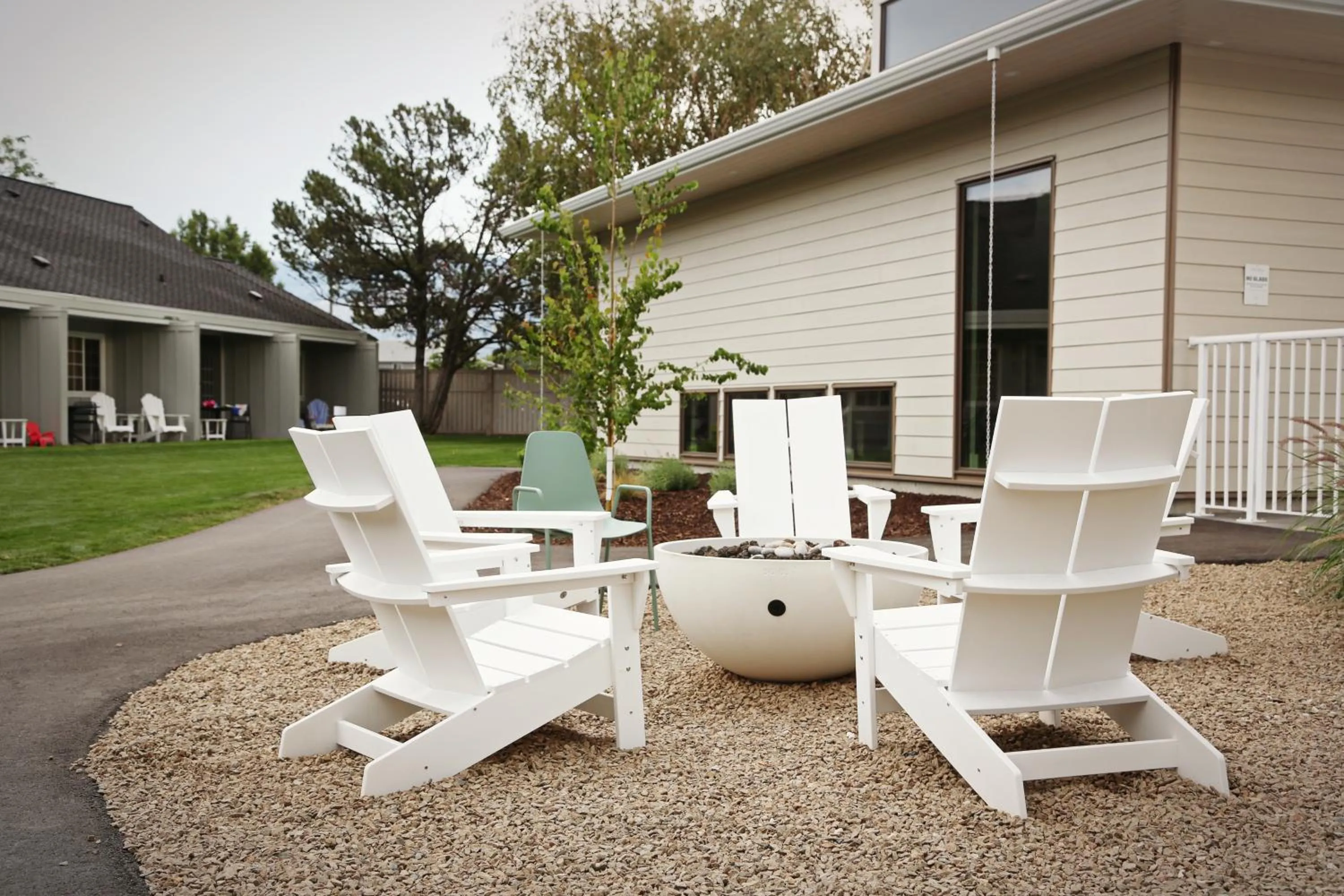 fireplace in Balcomo, a Ramada by Wyndham