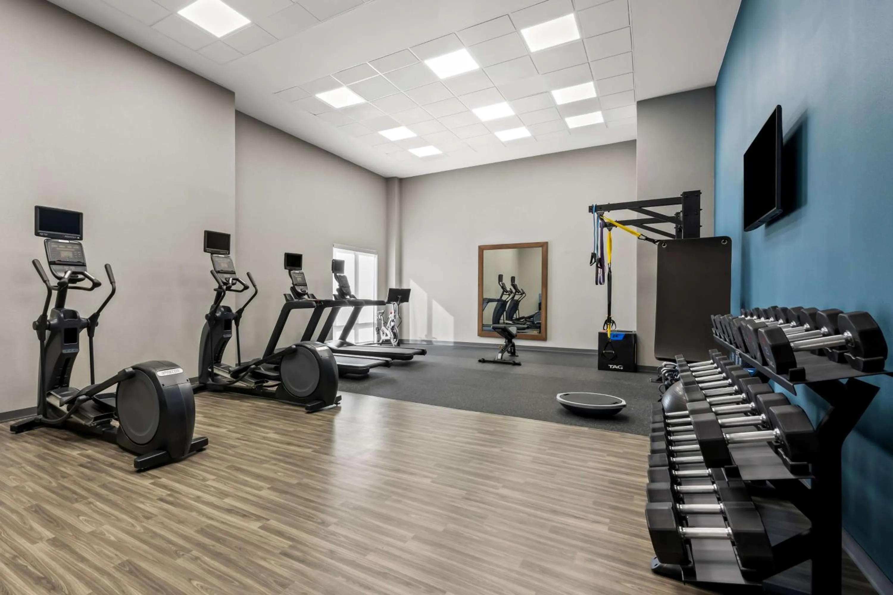 Fitness centre/facilities in Hampton Inn & Suites Wilson I-95