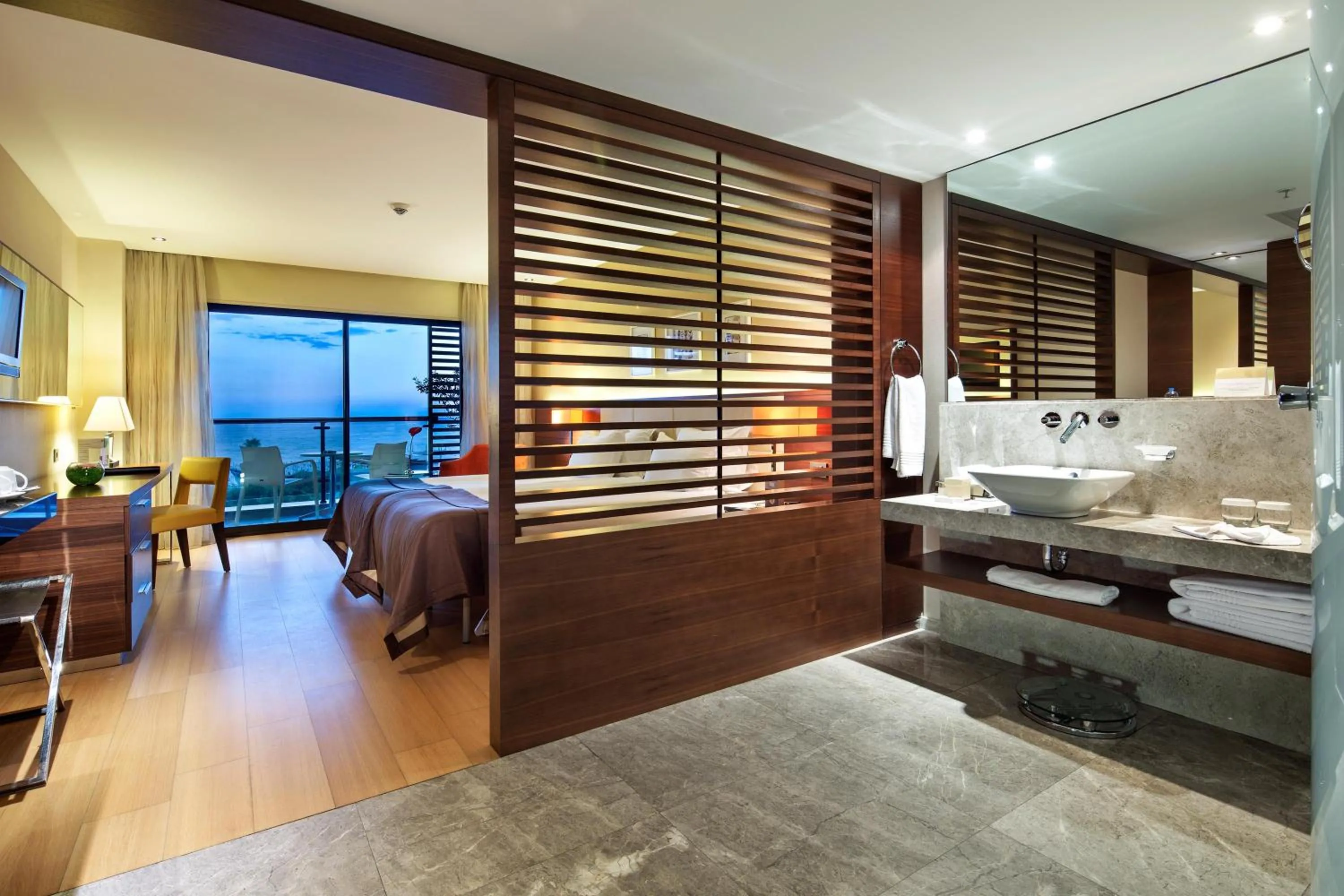 Bed, Bathroom in Tui Blue Side Ex. Sensimar Side Resort & Spa