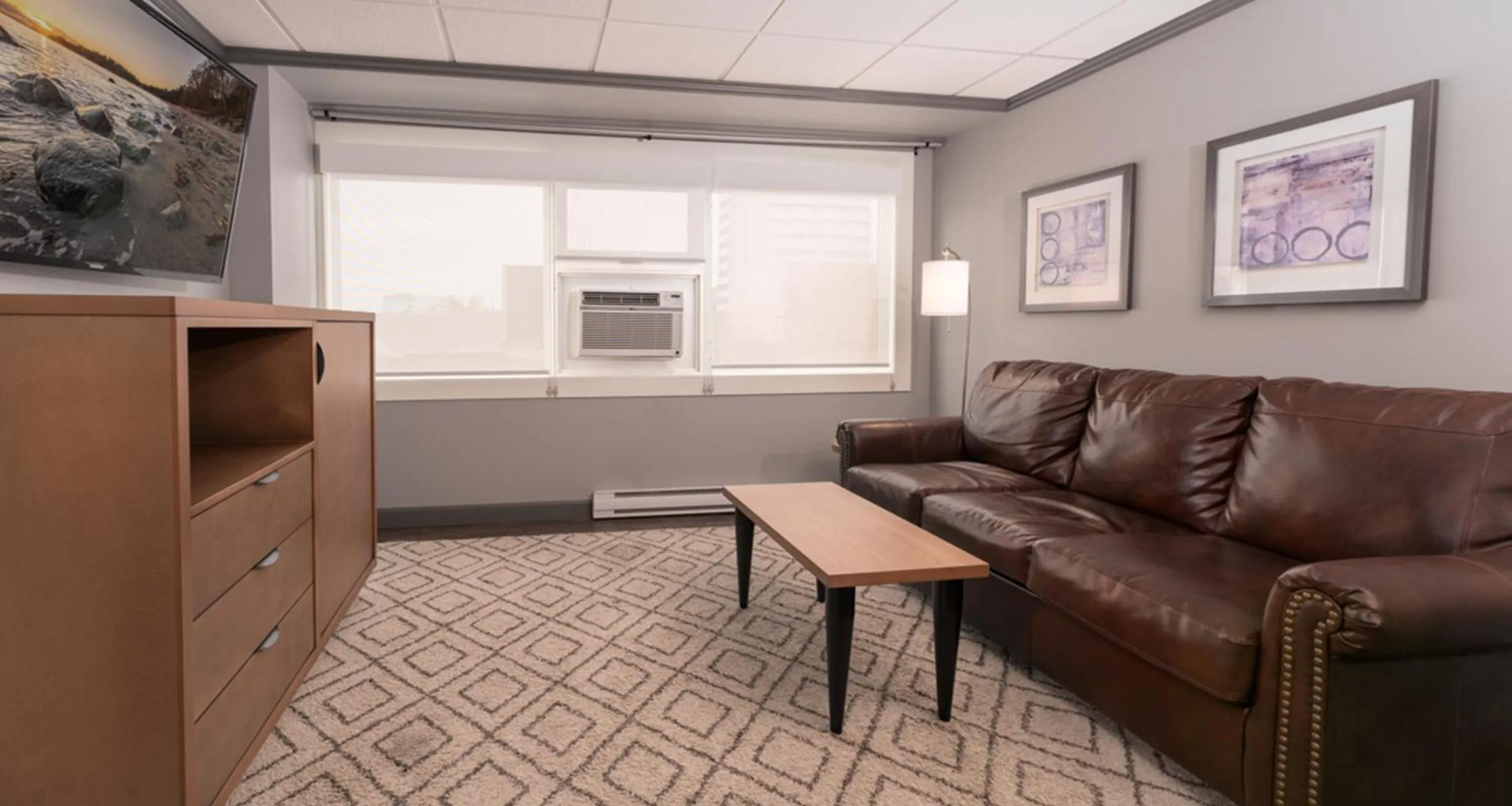 Living room in Prestige Oceanview Hotel Prince Rupert