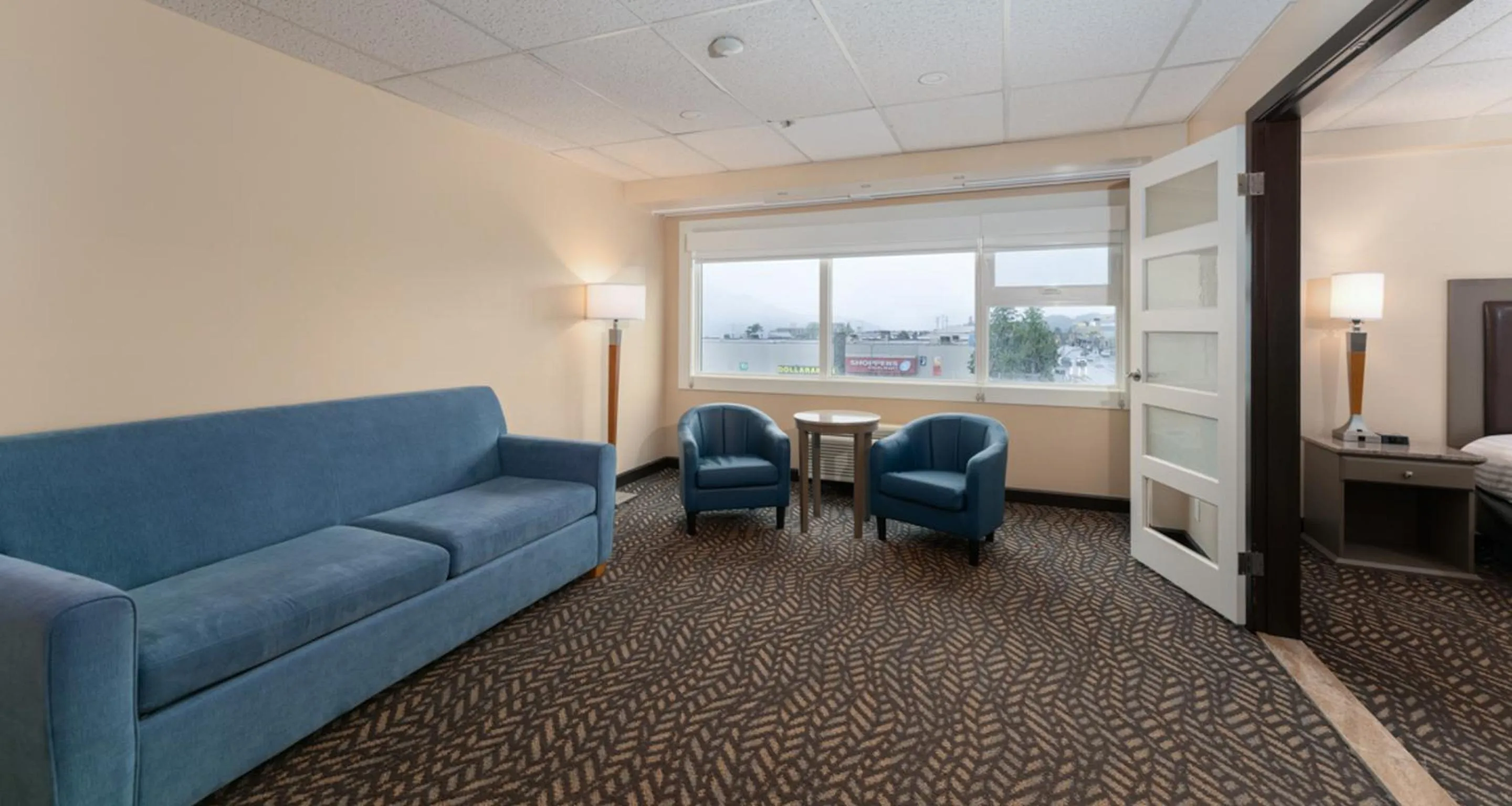 Living room in Prestige Oceanview Hotel Prince Rupert