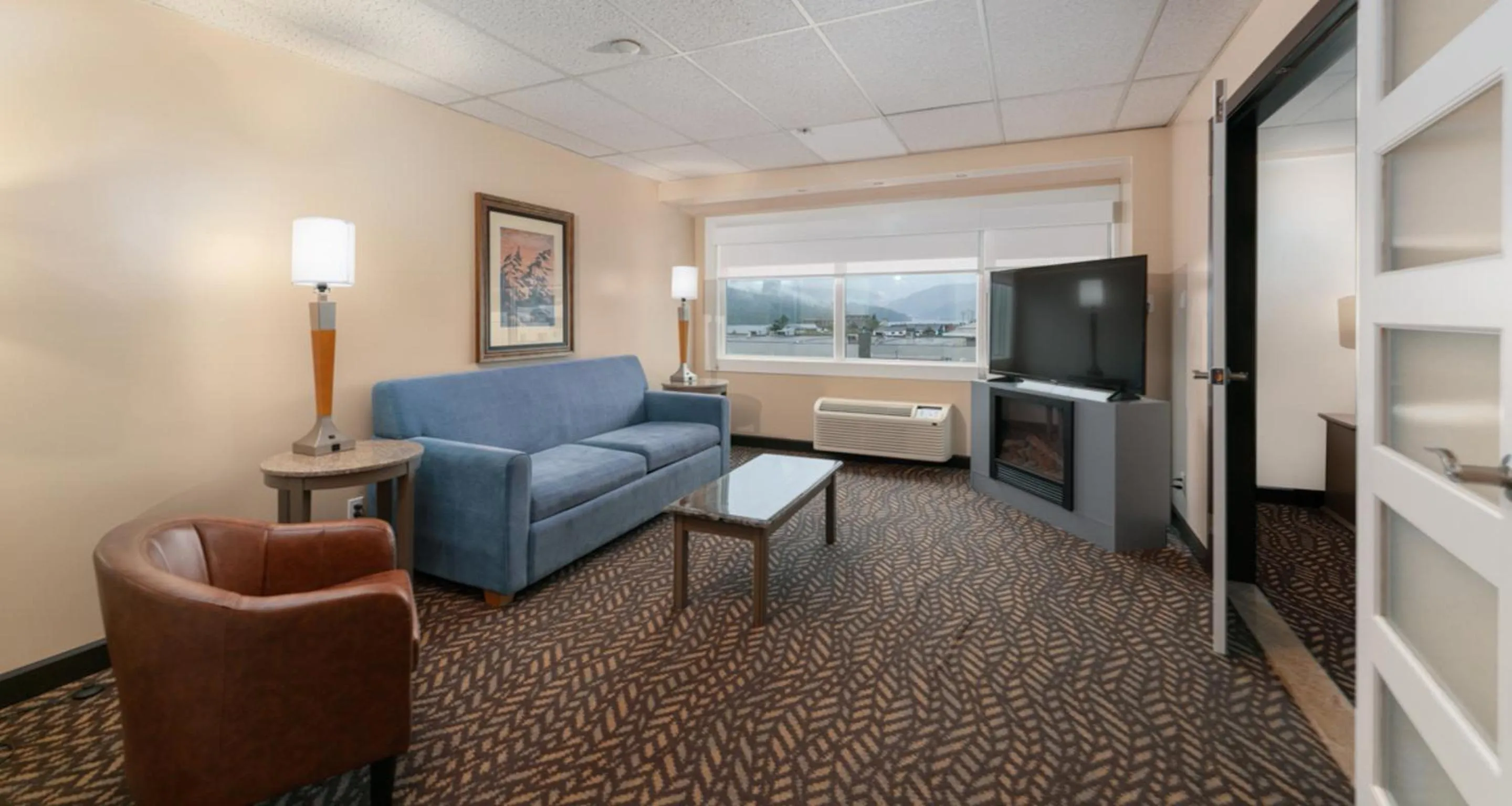Living room in Prestige Oceanview Hotel Prince Rupert