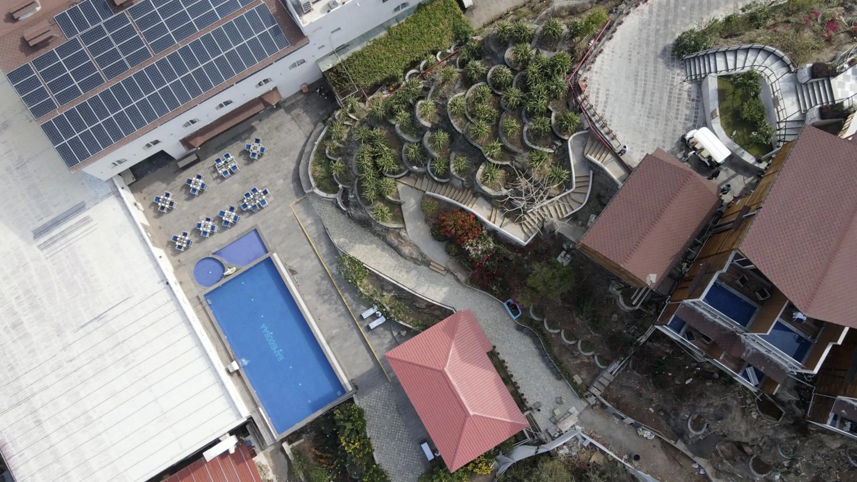Bird's eye view in Bamboo Saa Resort & Spa - Udaipur