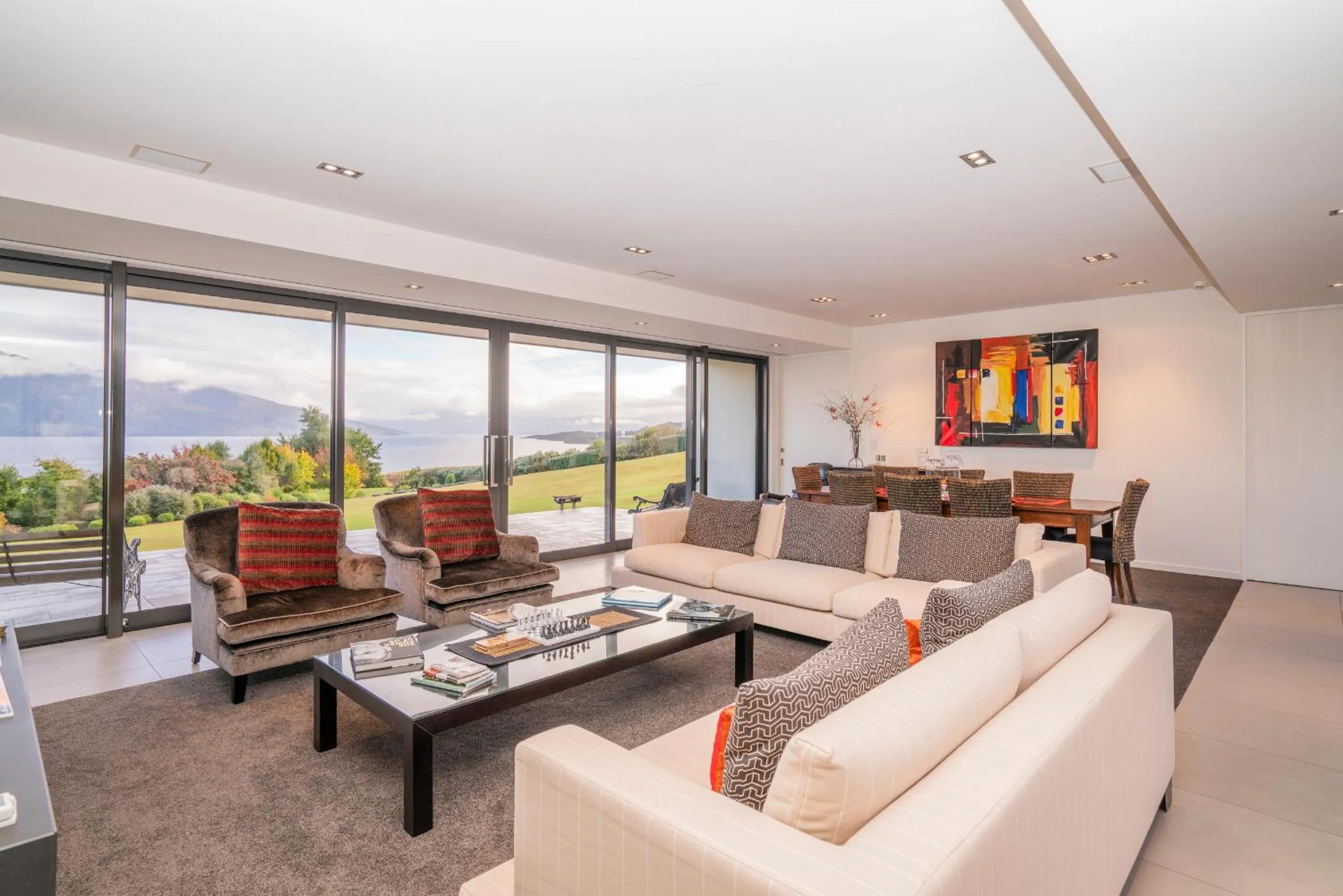 Living room in High Leys Lodge