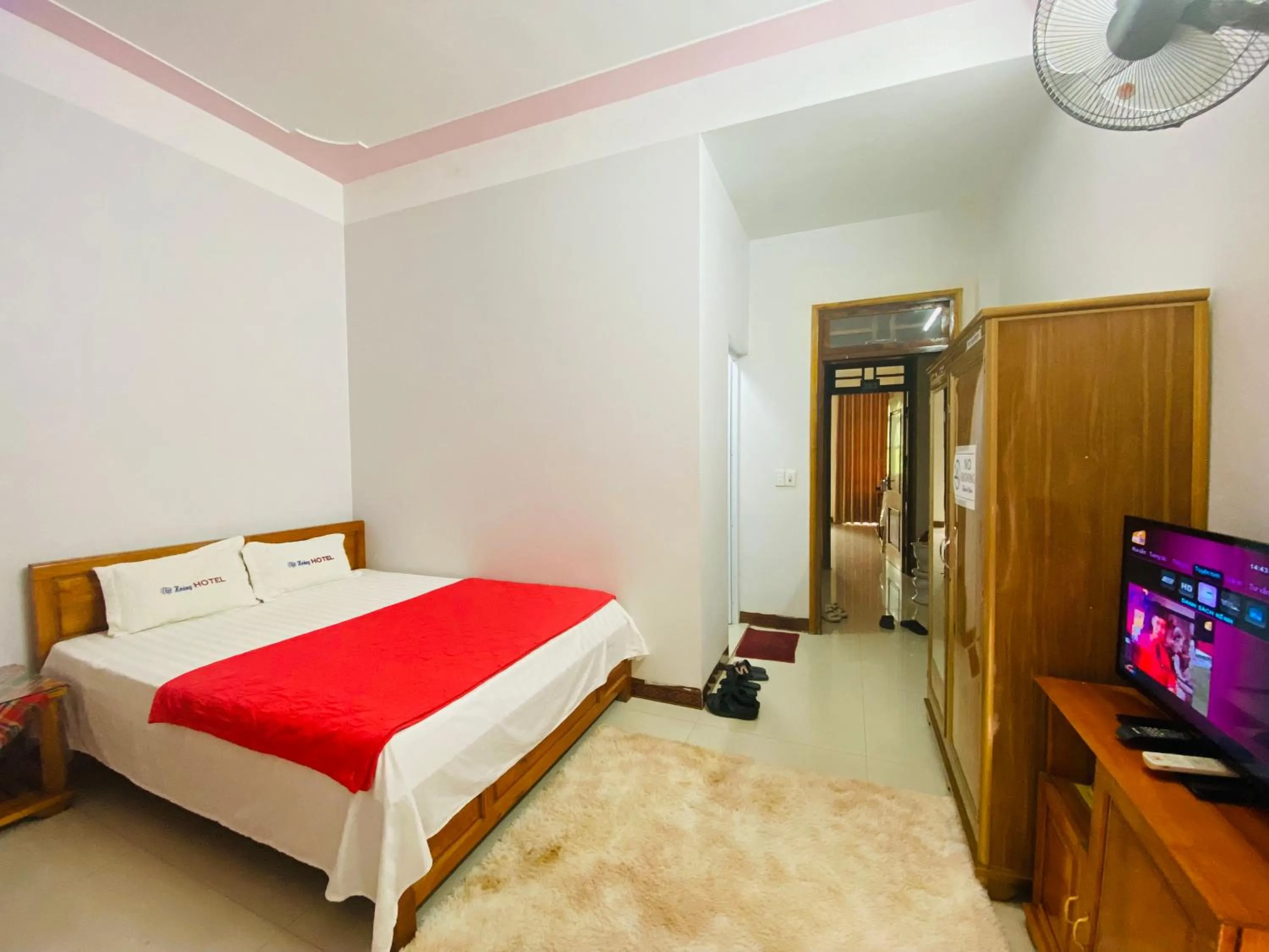 Bed in Viet Hoang Hotel Bao Lac