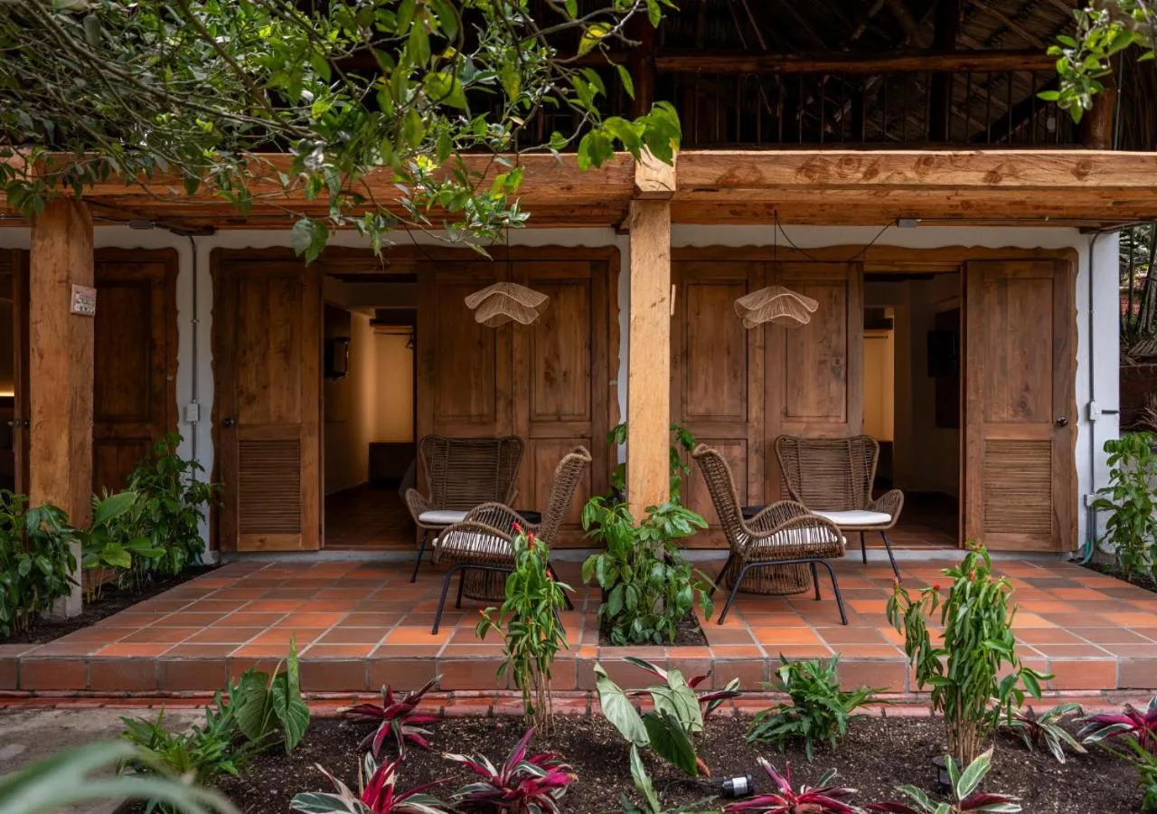 Garden view in Hotel Hacienda Combia