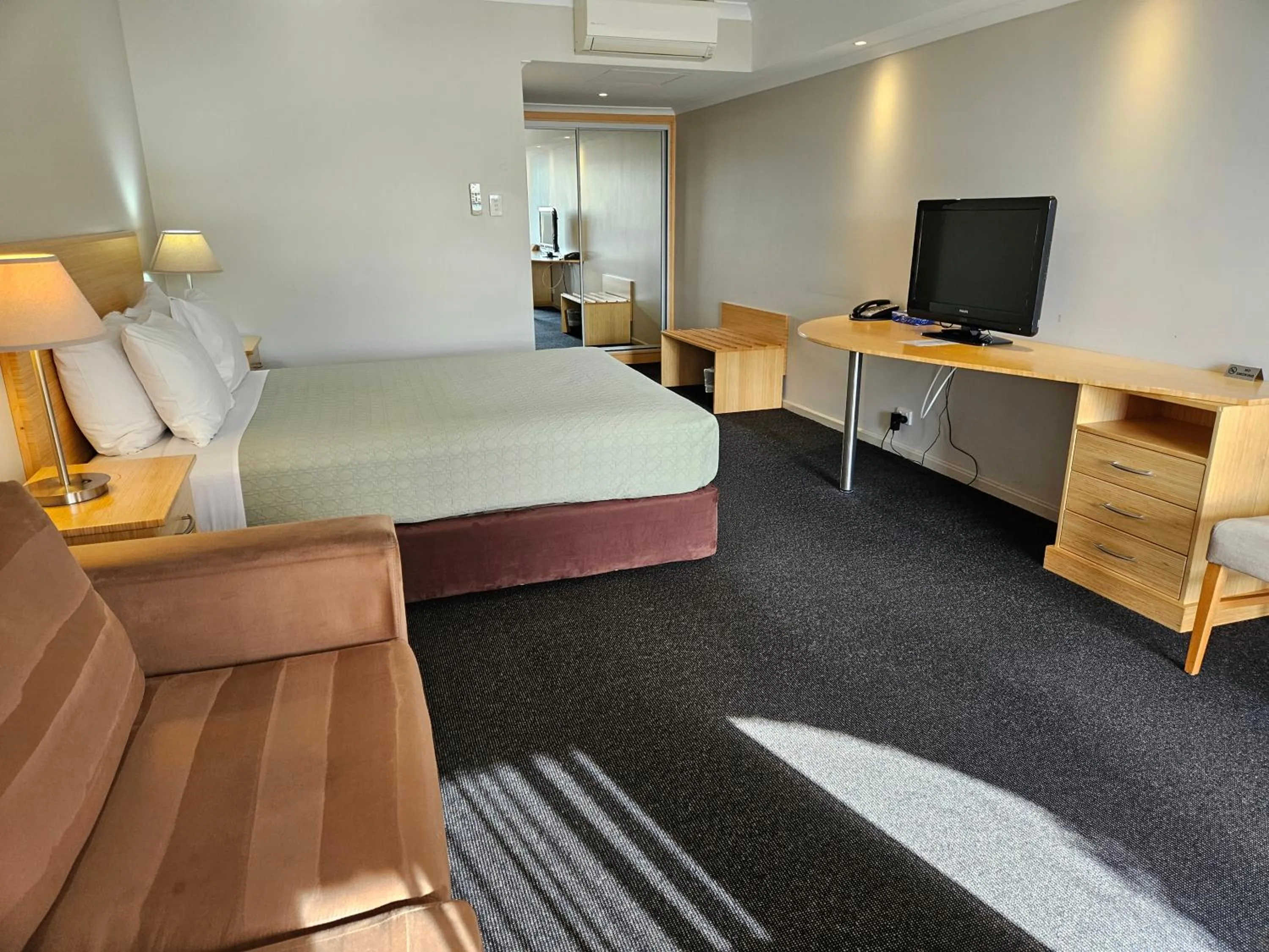 Bed in Dog Rock Motel