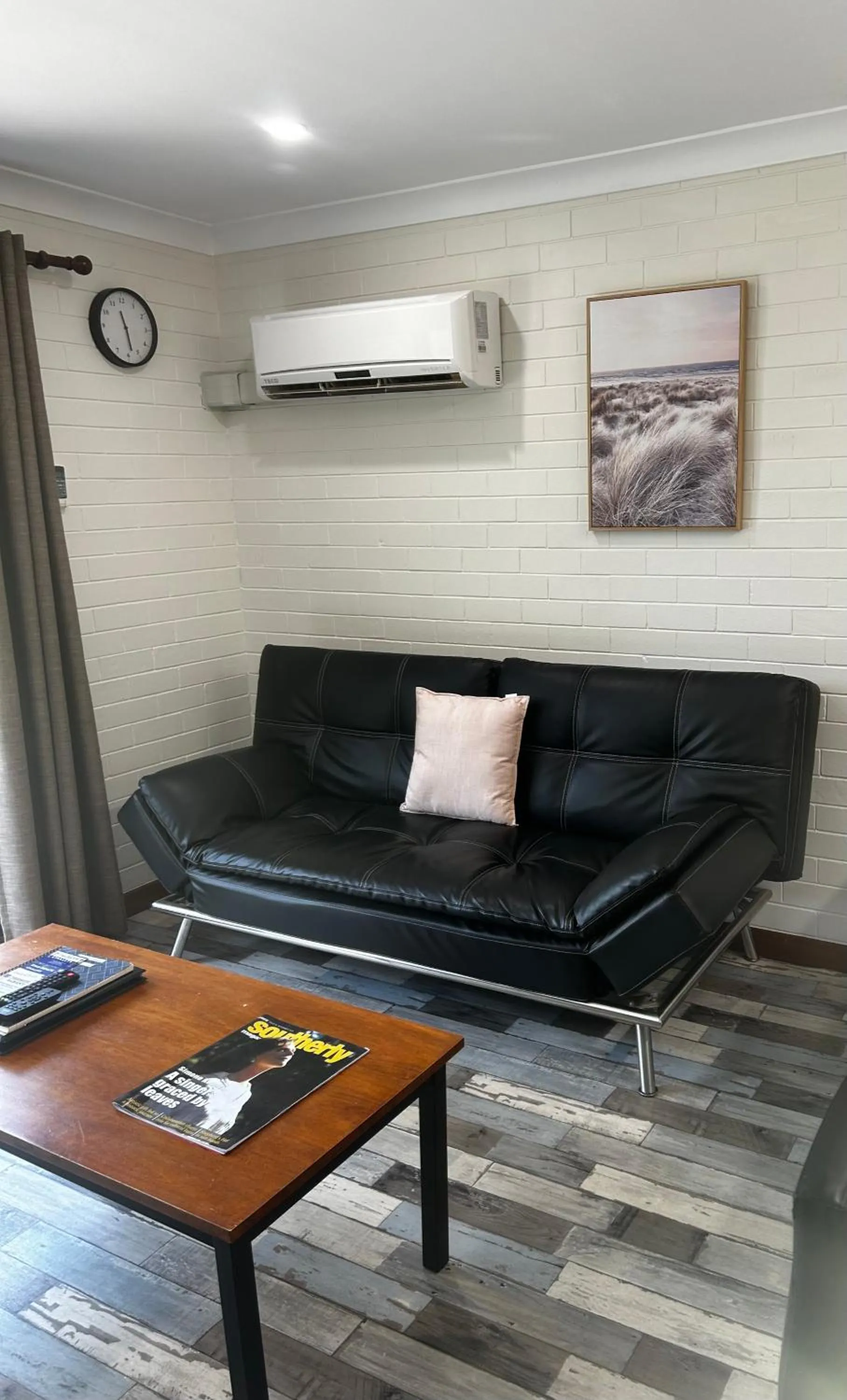 Living room in Emu Beach Chalets