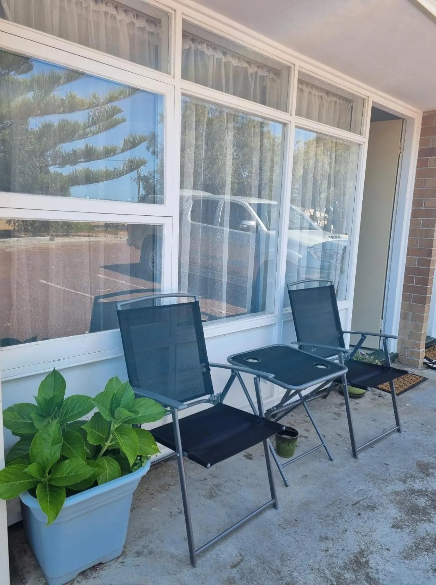 Patio in Emu Point Motel