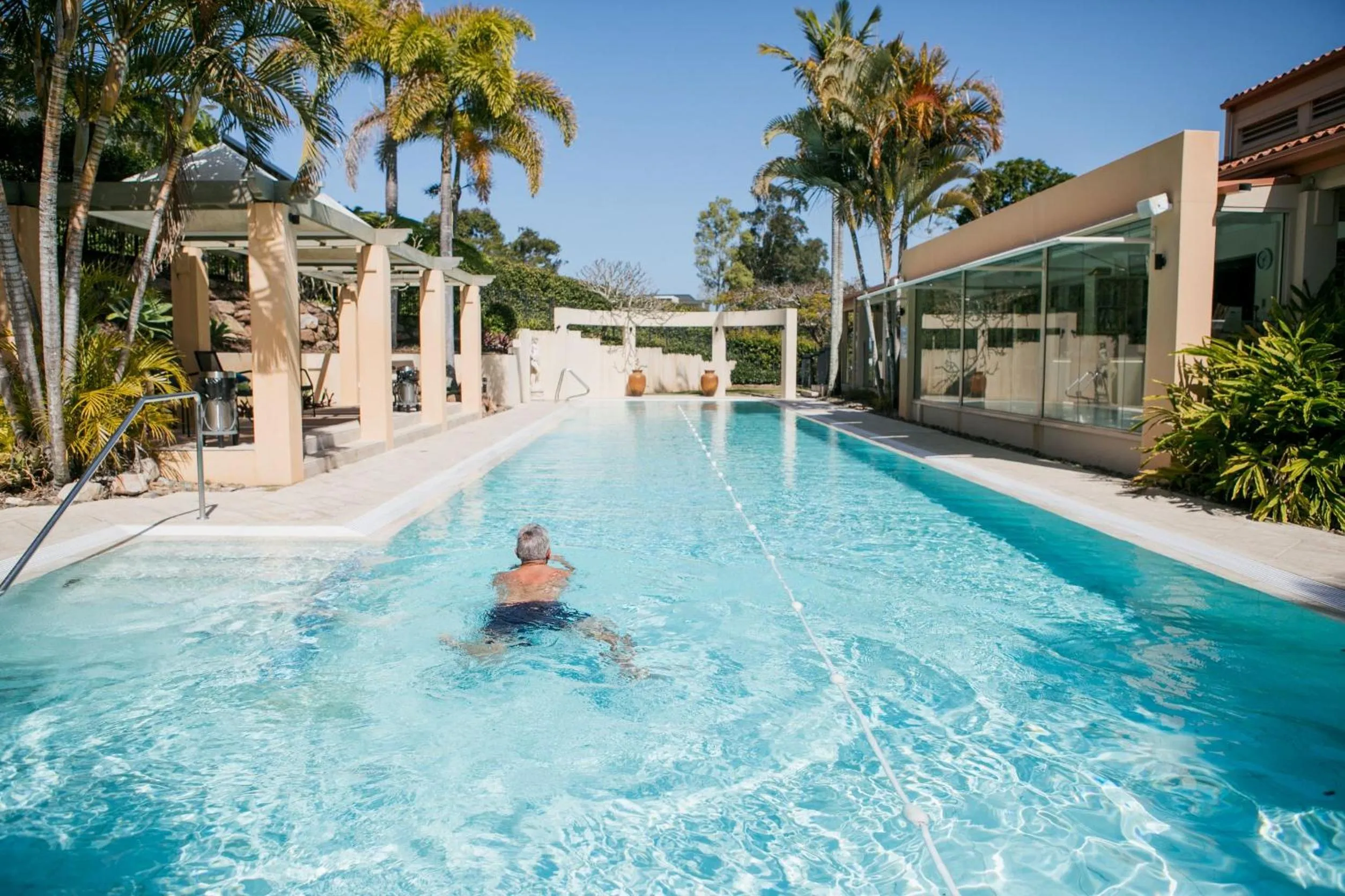Pool view in Noosa Springs Golf & Spa Resort