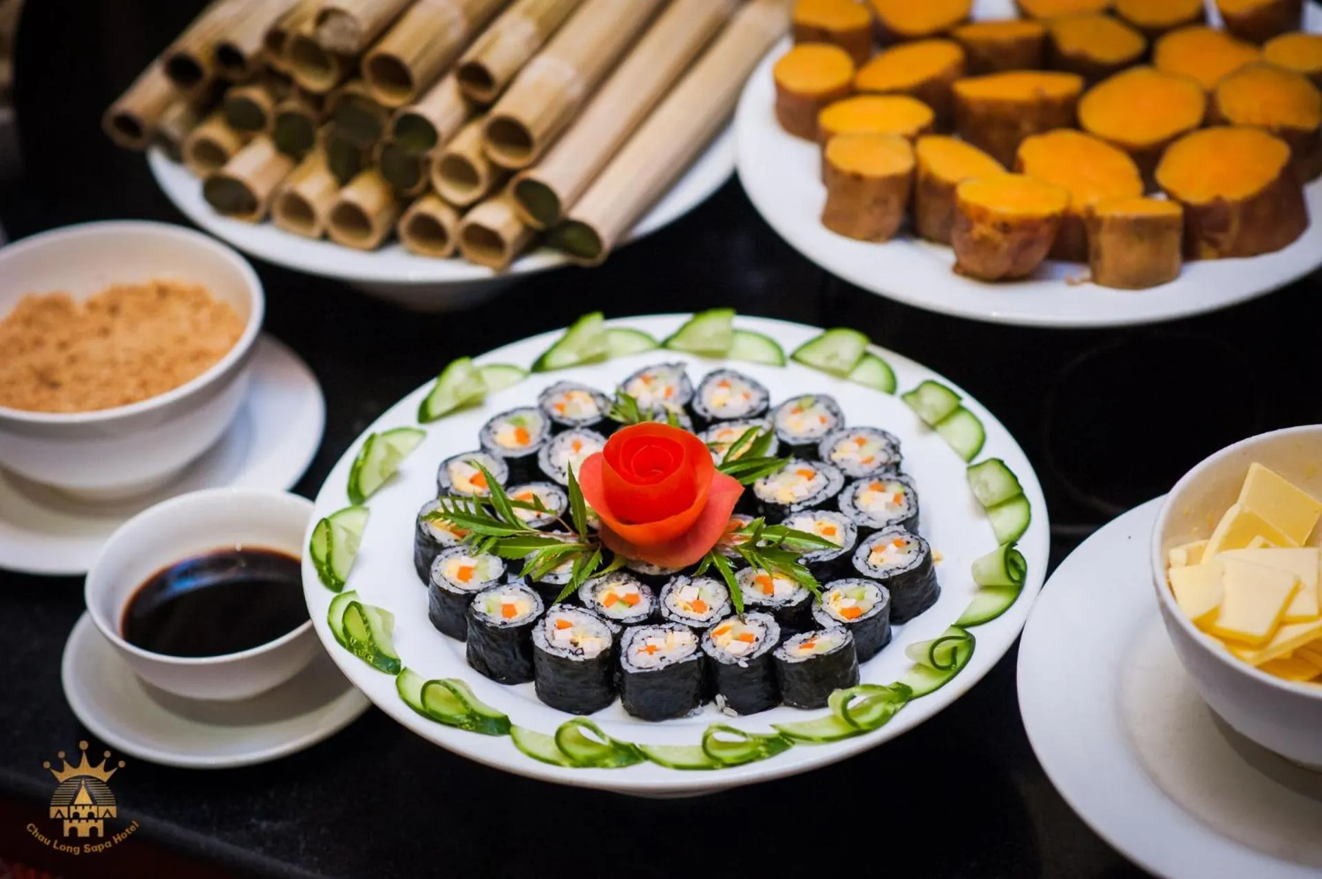 Buffet breakfast in Chau Long Sapa 2 Hotel