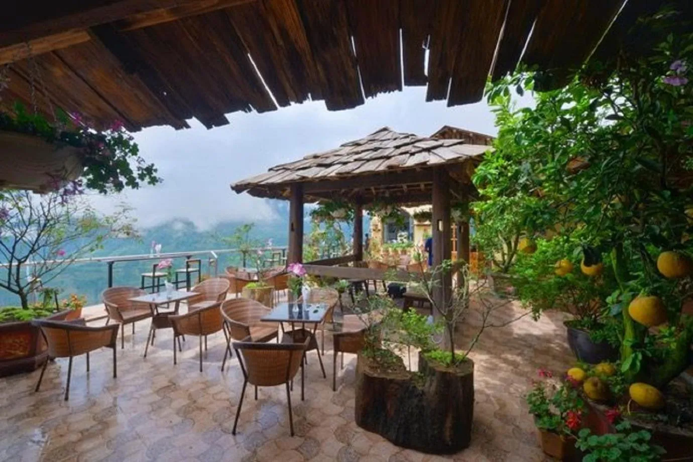 Decorative detail in Chau Long Sapa 2 Hotel