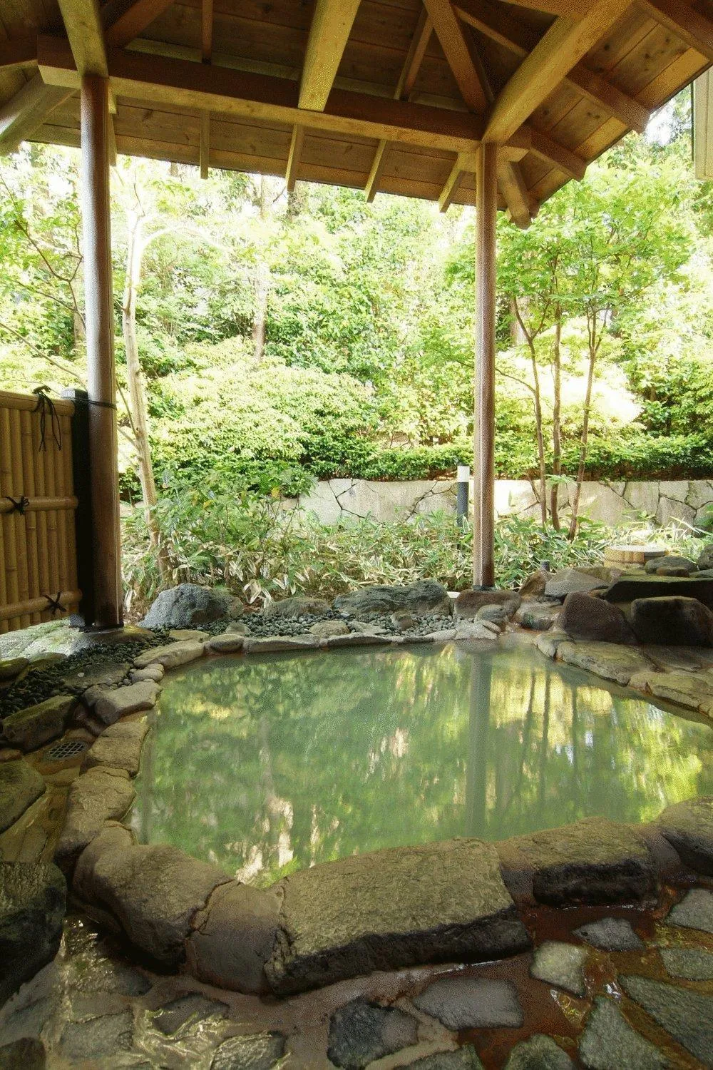 Hot Spring Bath in Ryokan Kiritani Hakoneso