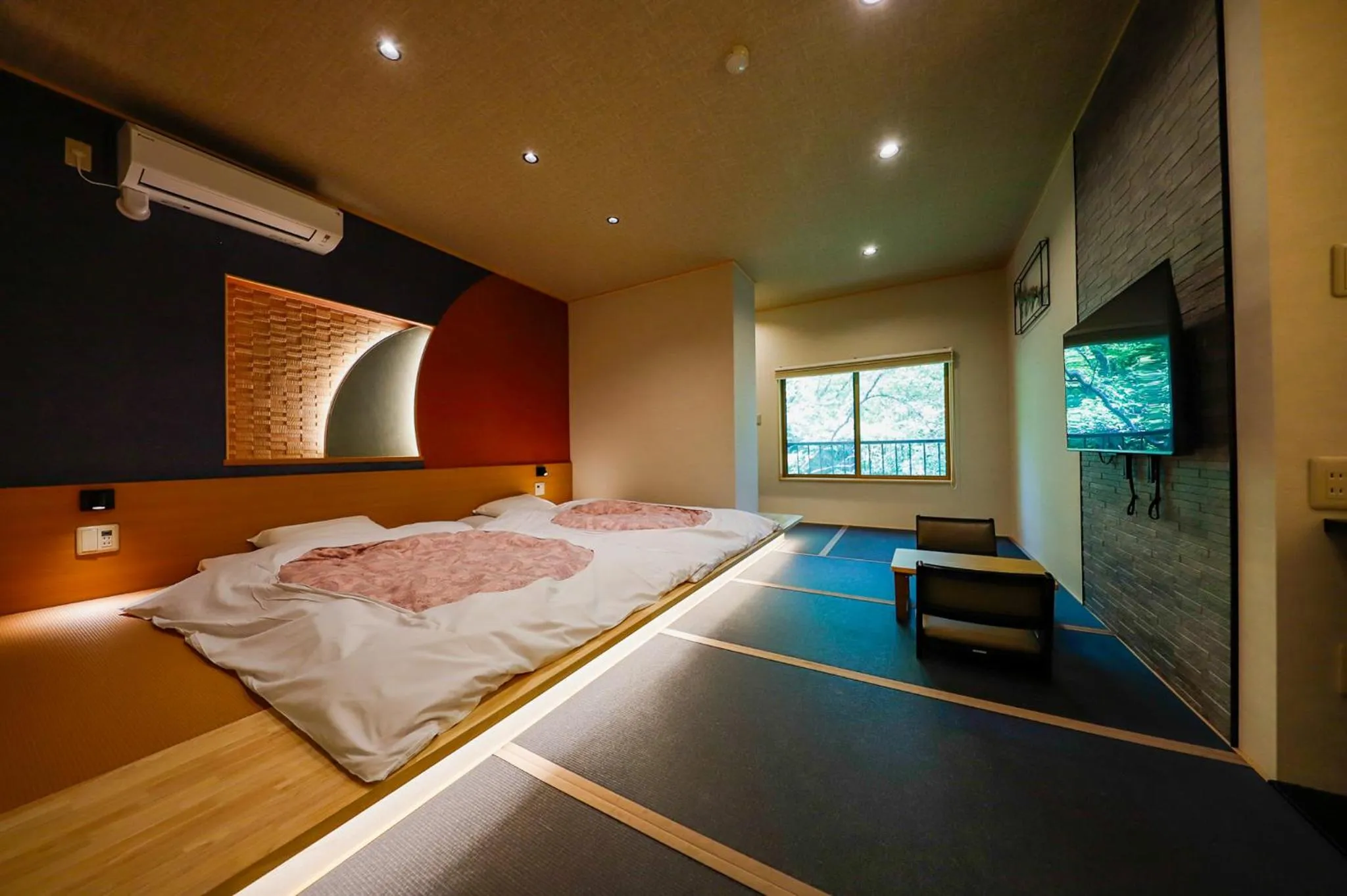 Bed in Ryokan Kiritani Hakoneso