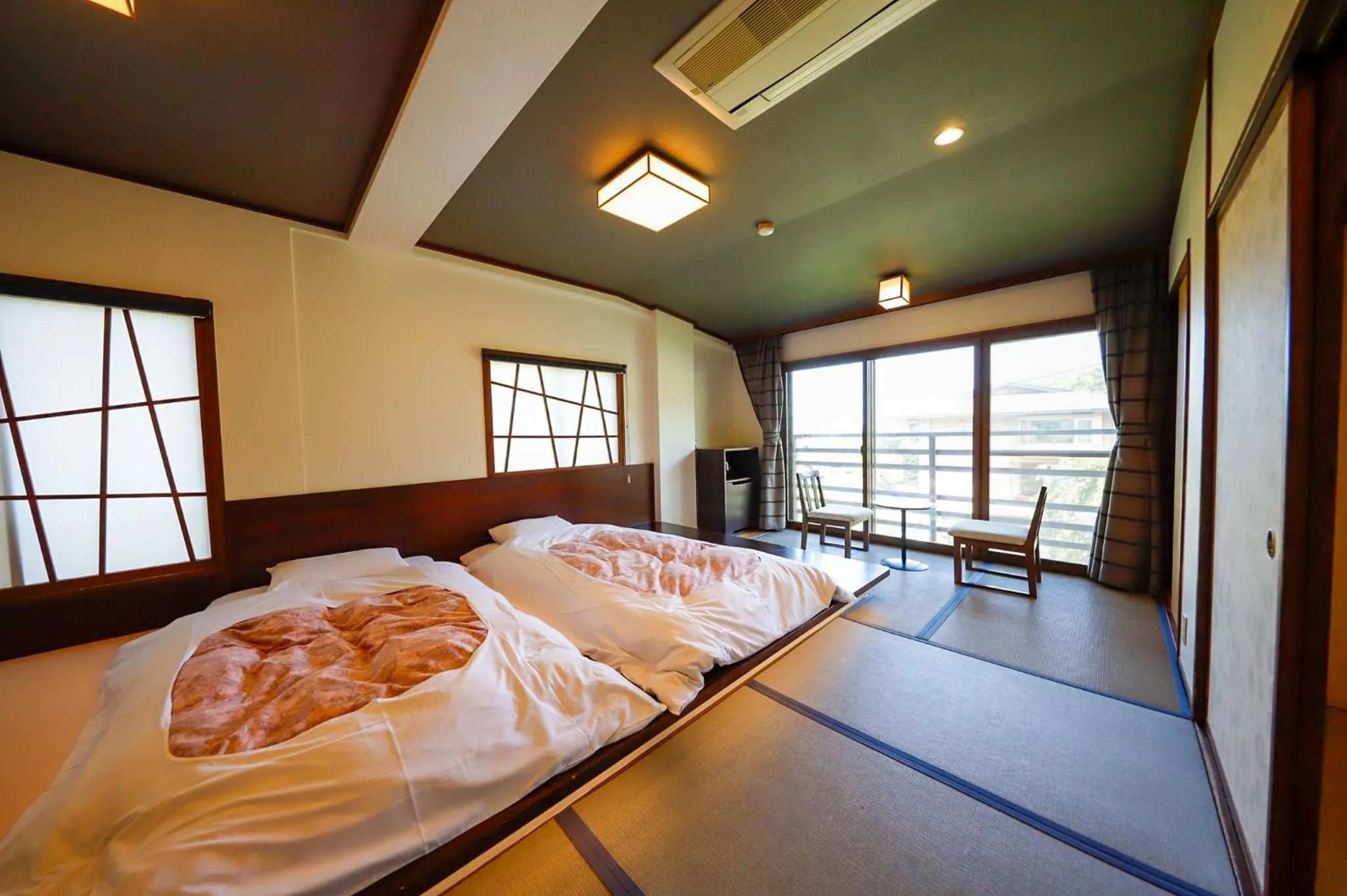 Bed in Ryokan Kiritani Hakoneso