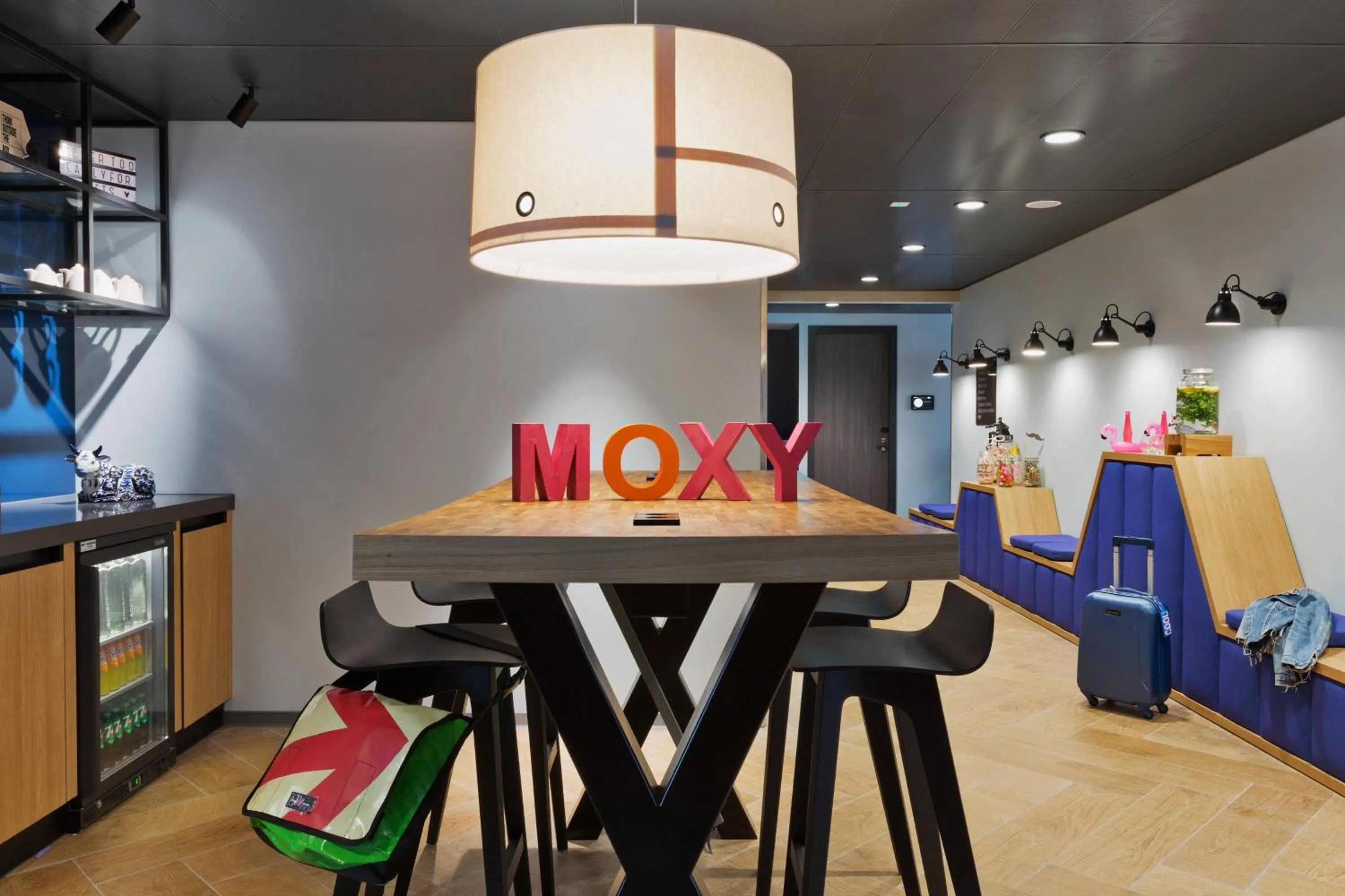 Meeting/conference room in Moxy Amsterdam Houthavens
