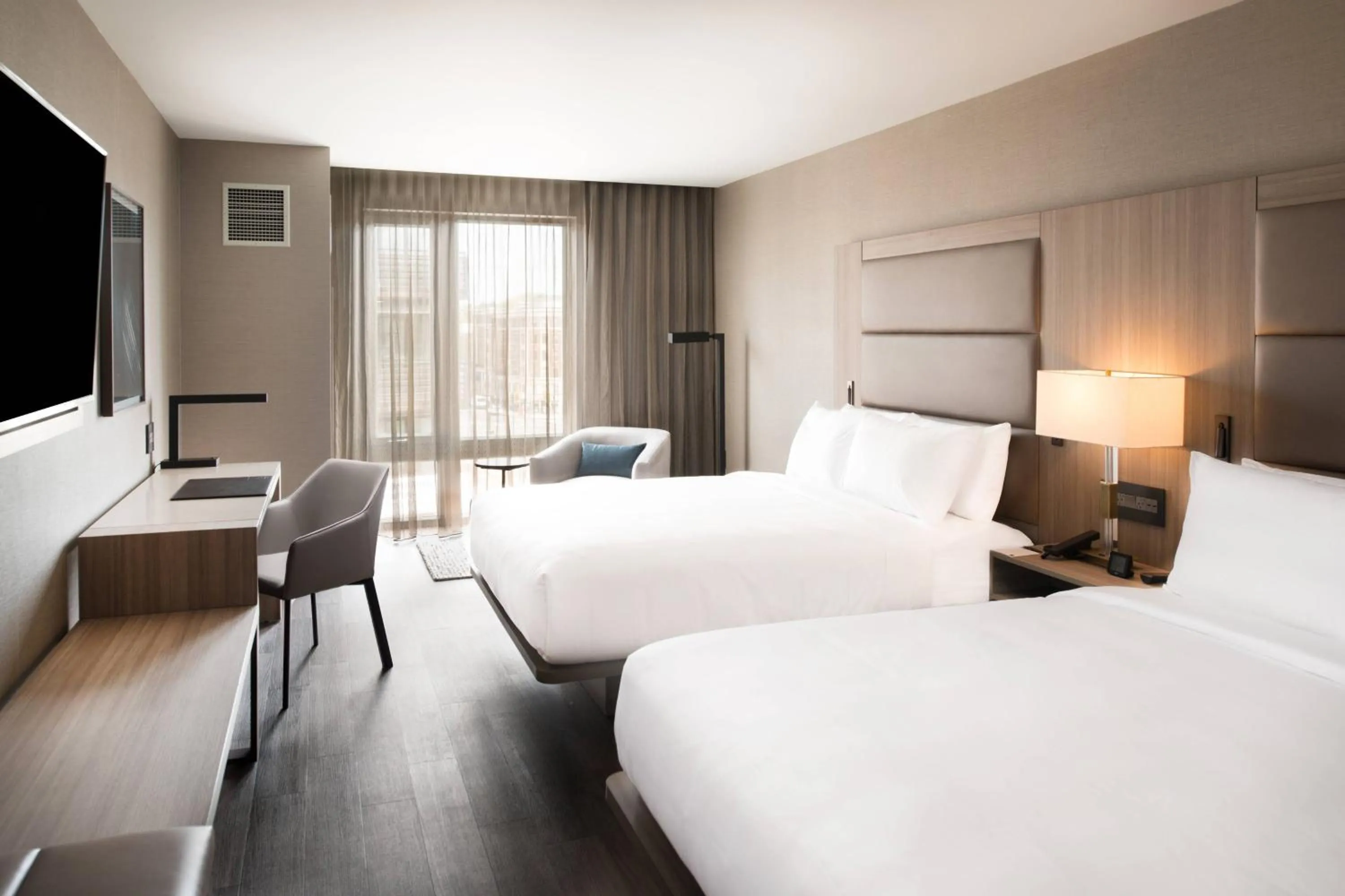 Photo of the whole room, Bed in AC Hotel by Marriott Boston Cleveland Circle