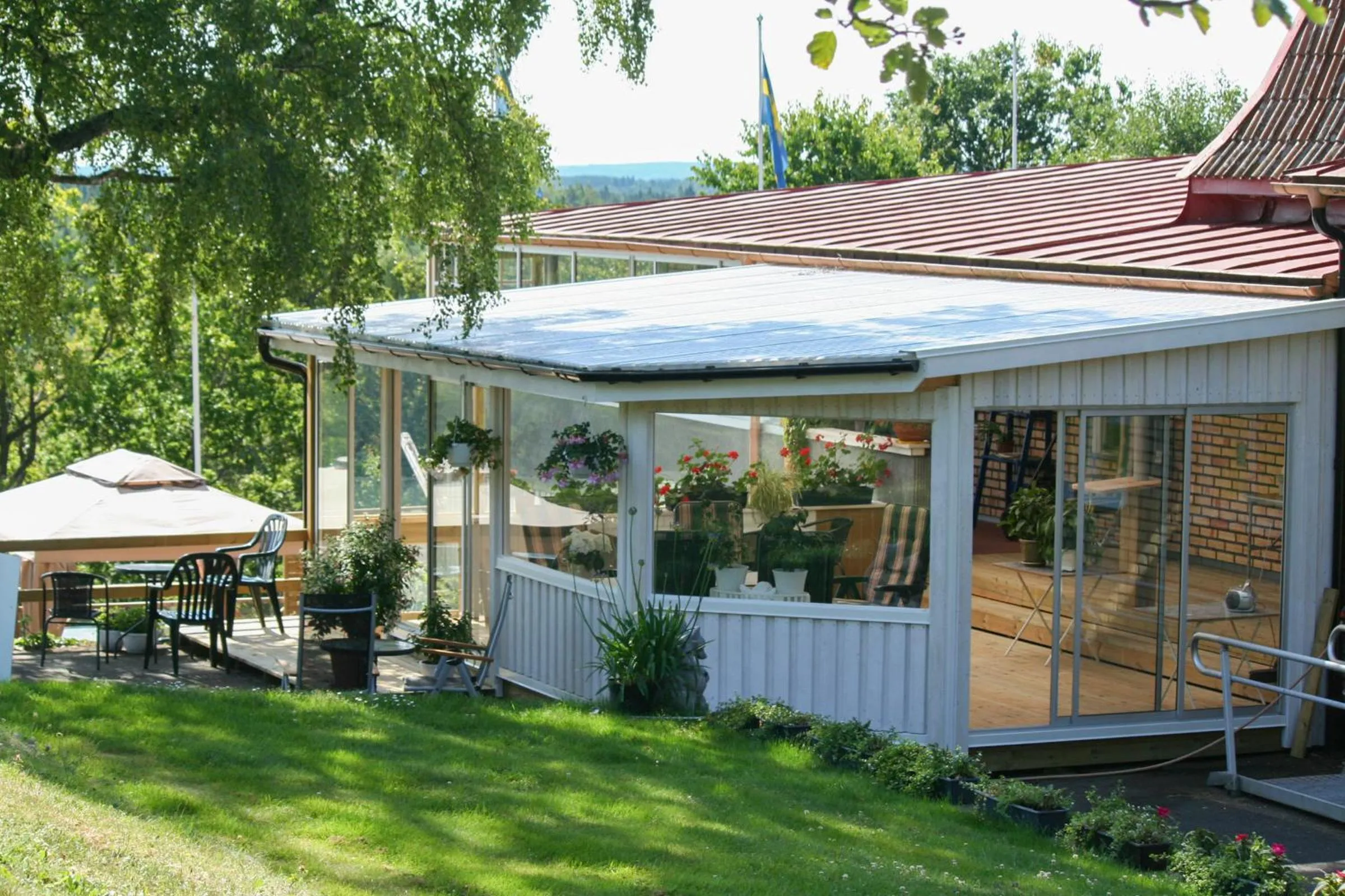 Patio in Hotell Paradis