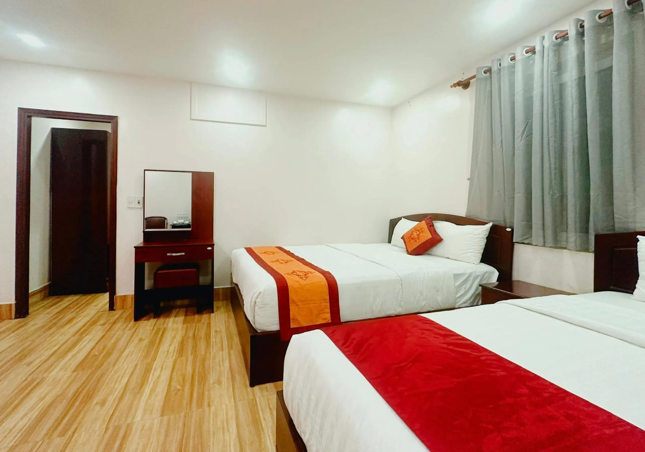 Bed in White Horse Dalat Hotel