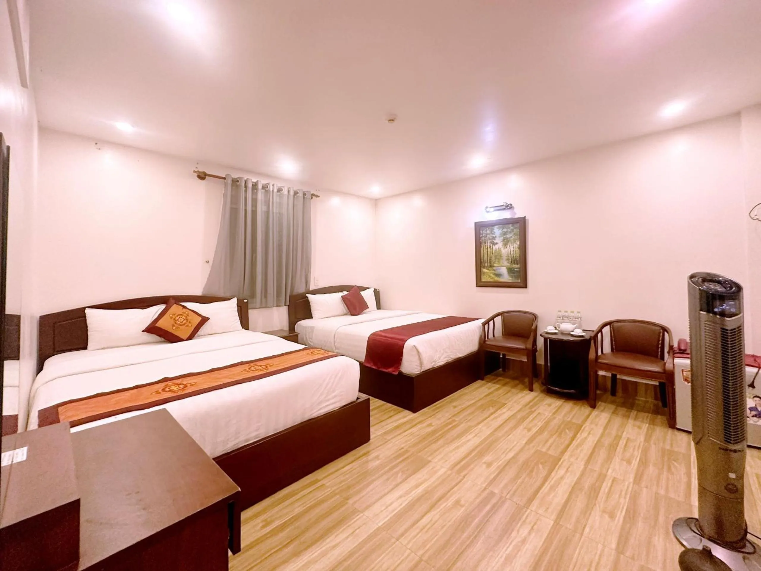 Bed in White Horse Dalat Hotel