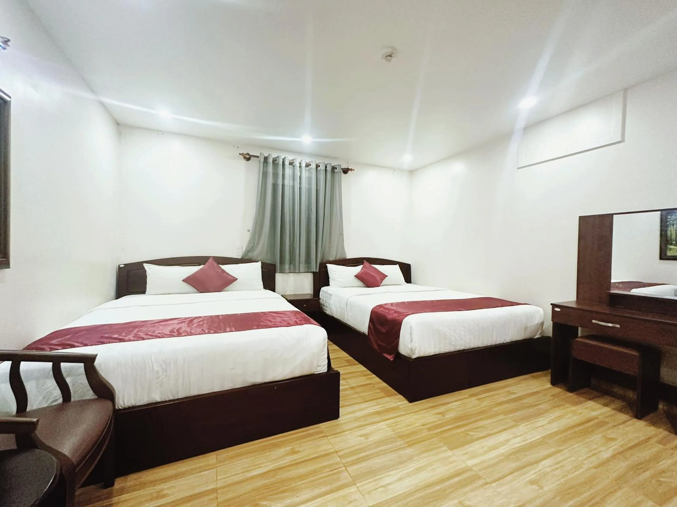 Bed in White Horse Dalat Hotel