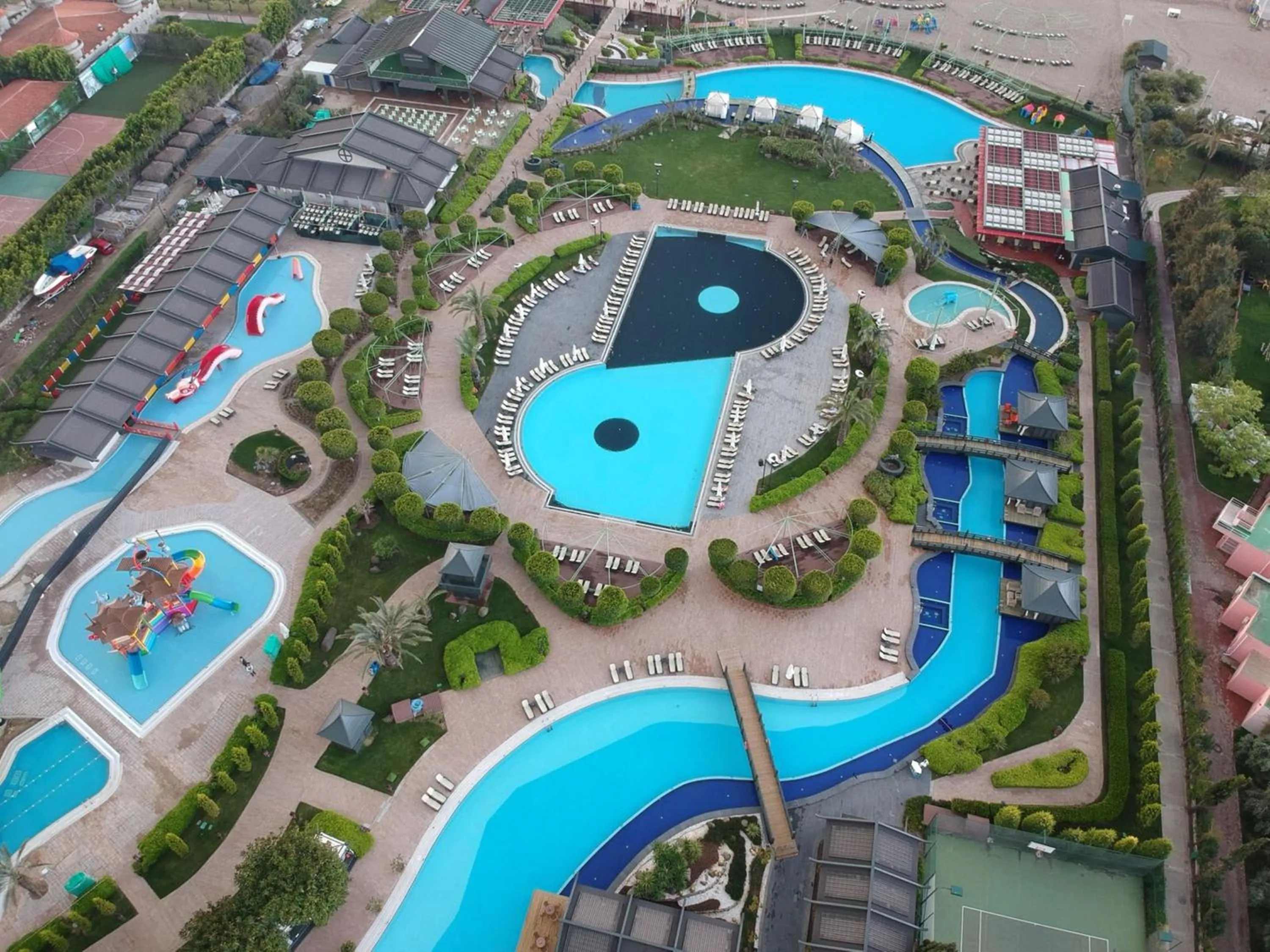 Inner courtyard view in Limak Lara Deluxe Hotel & Resort Antalya