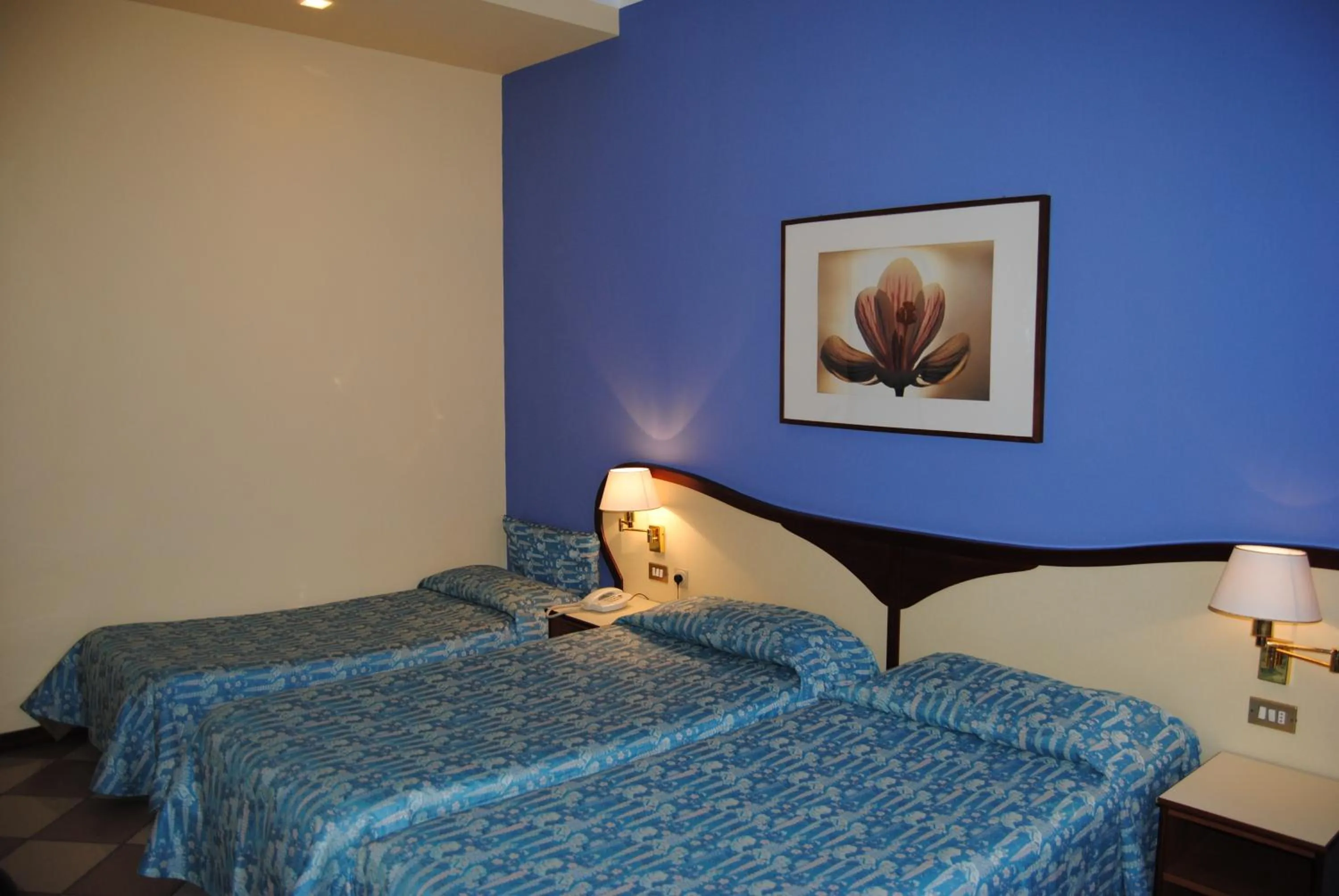 Bed in Hotel La Fenice