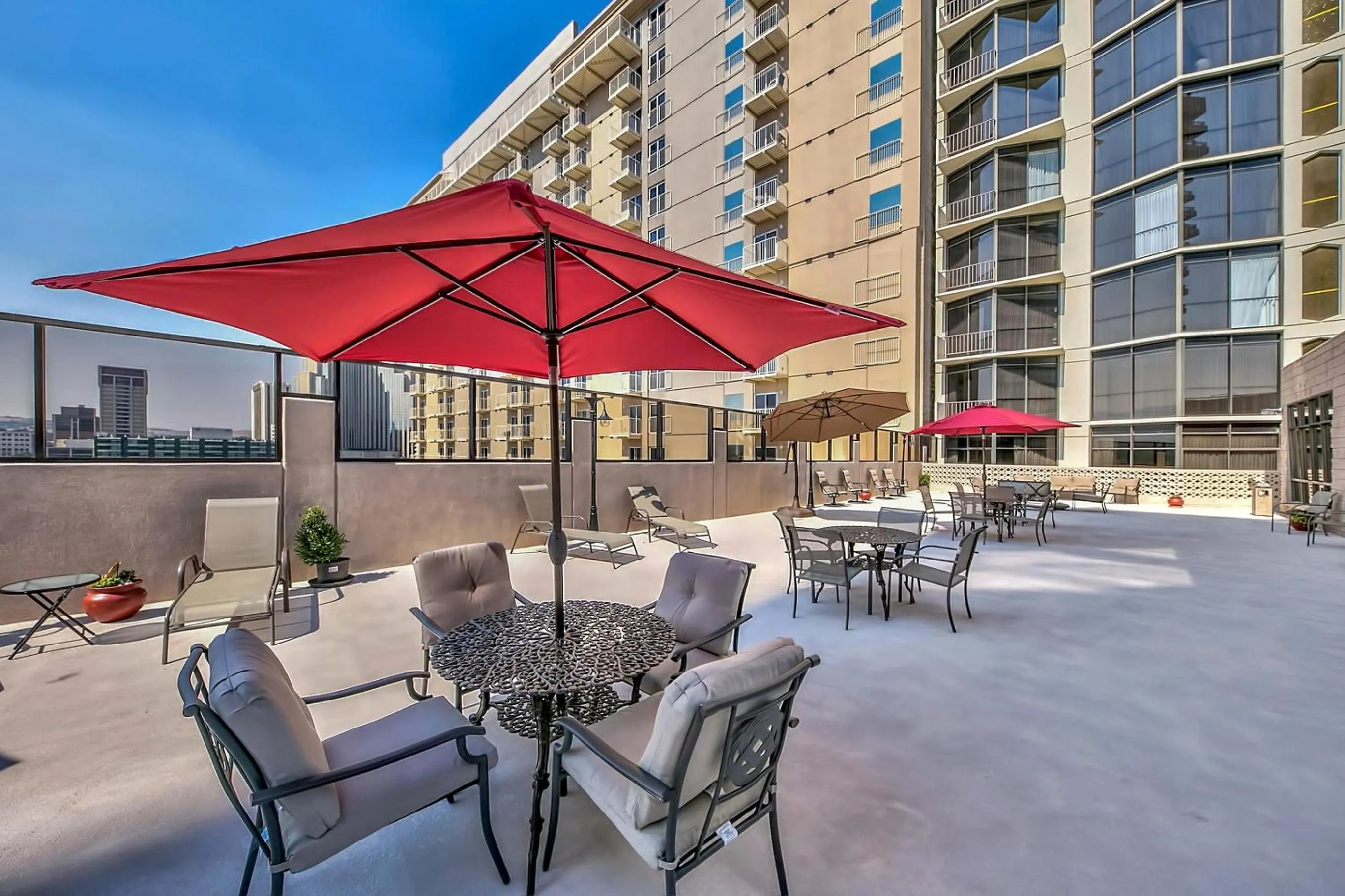 Patio in Plaza Resort Club Reno
