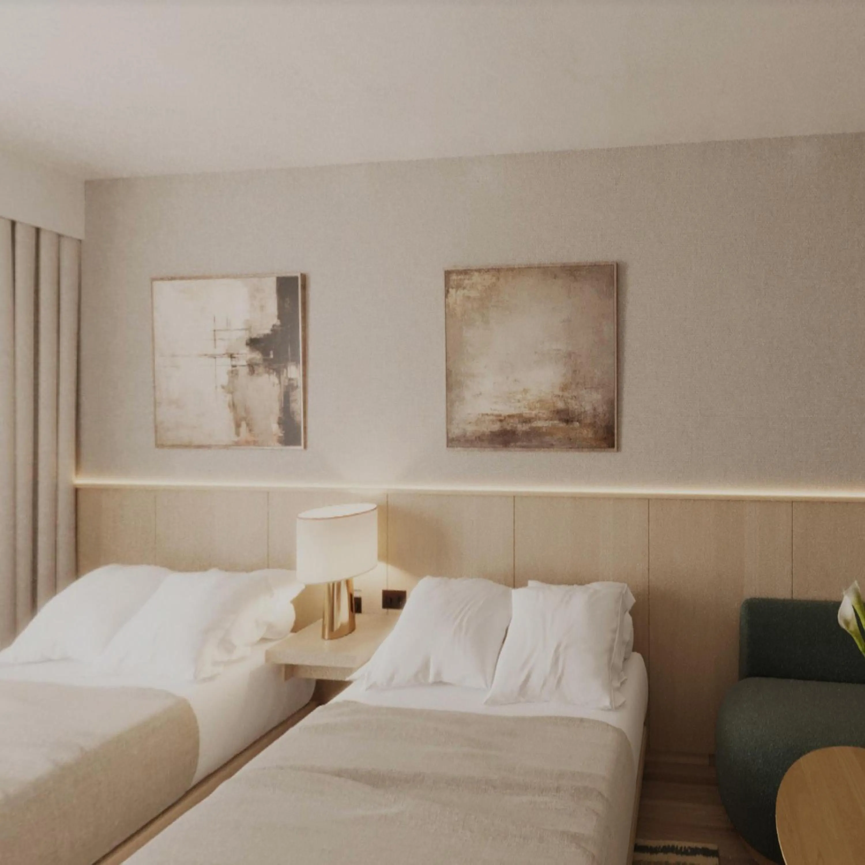 Bed in DoubleTree by Hilton Wilkes-Barre