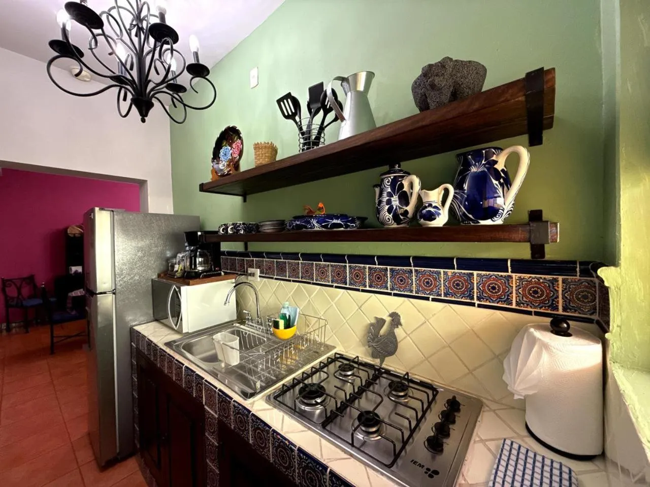 Kitchen or kitchenette in Casa Mia Suites