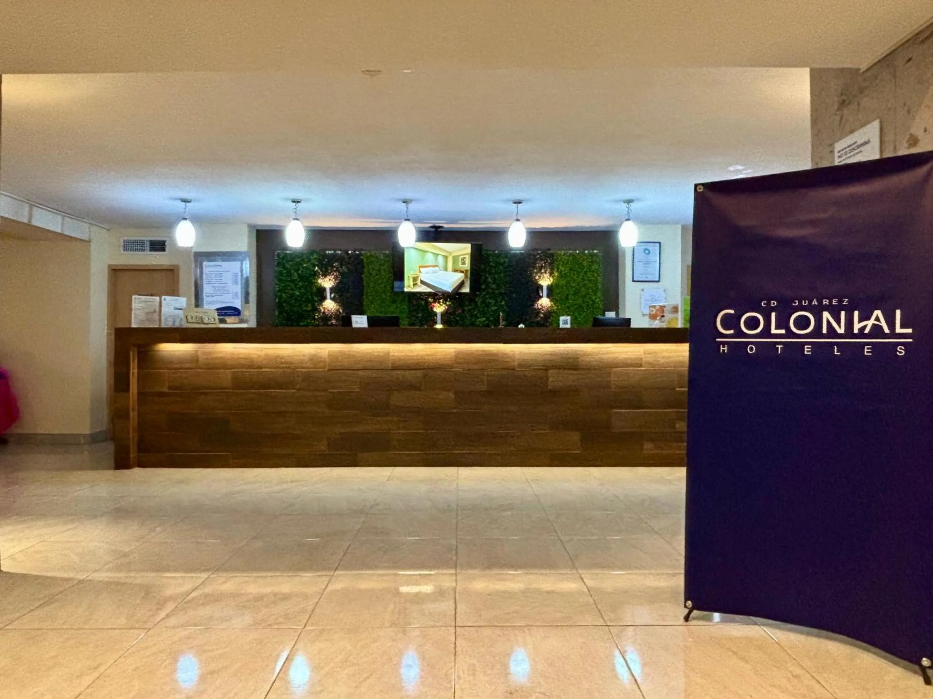 Lobby or reception in Hotel Colonial Ciudad Juarez