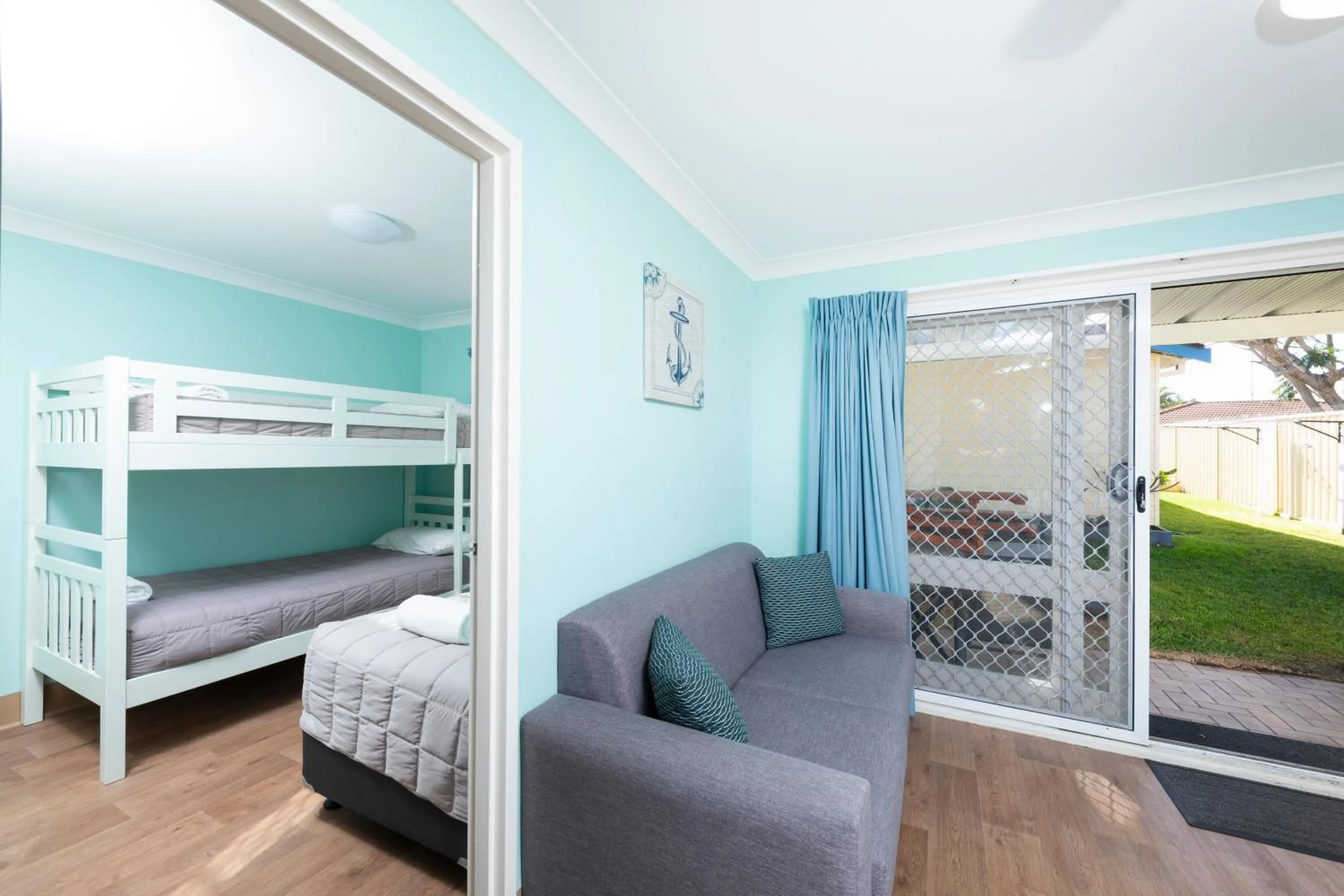 Bed in Forster Holiday Village