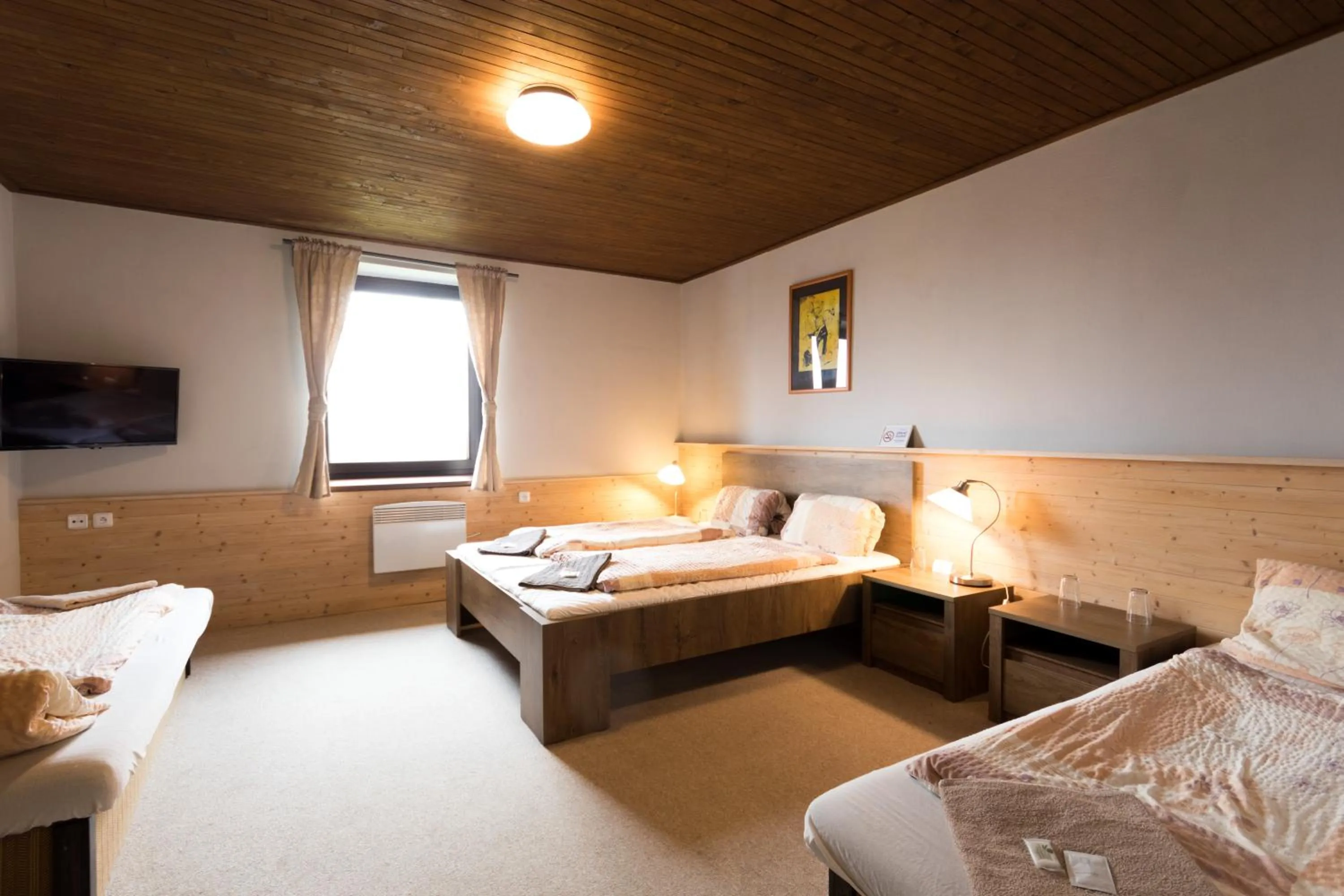 Bed in Hotel Vyhlídka