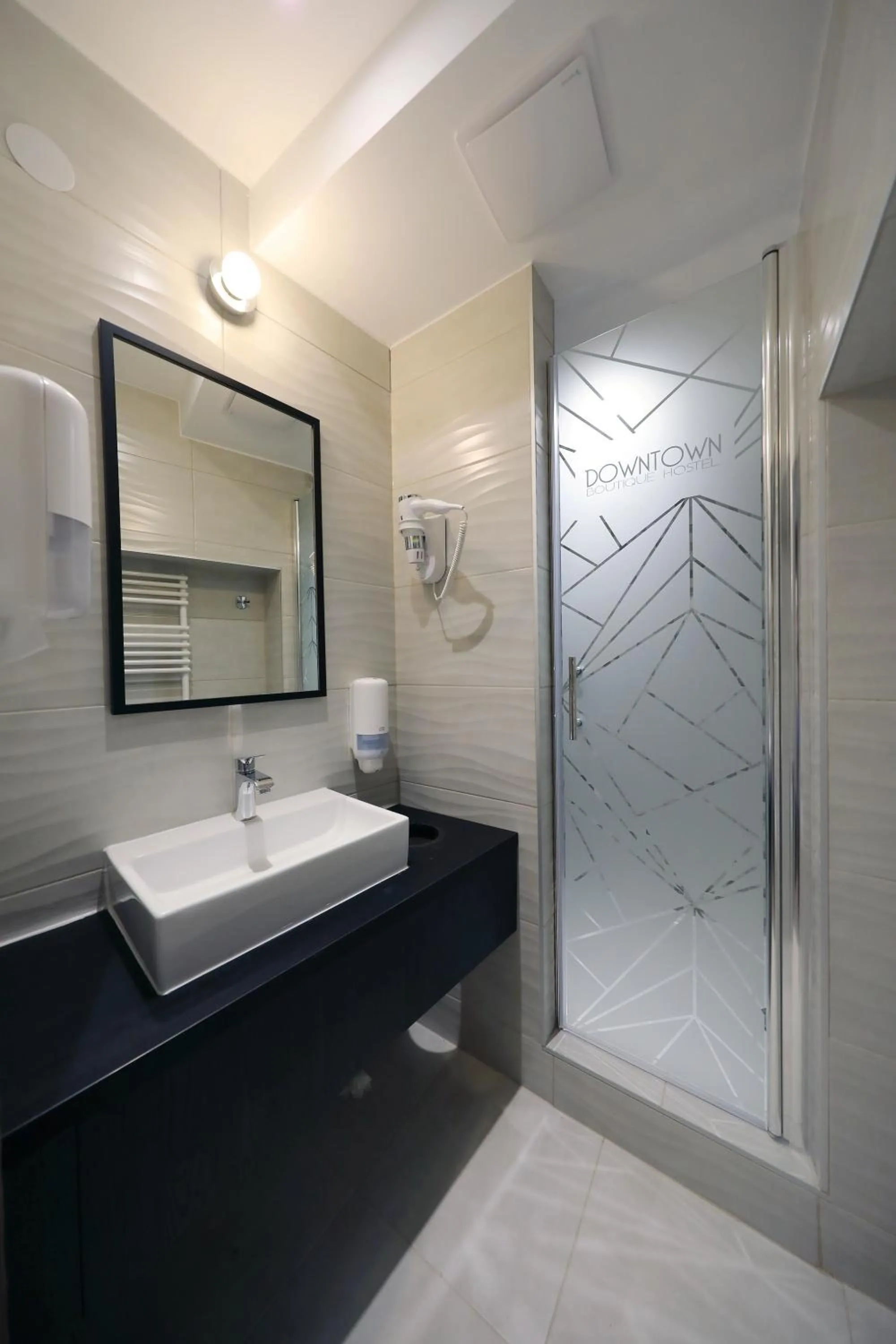 Shower in Downtown Boutique Hostel