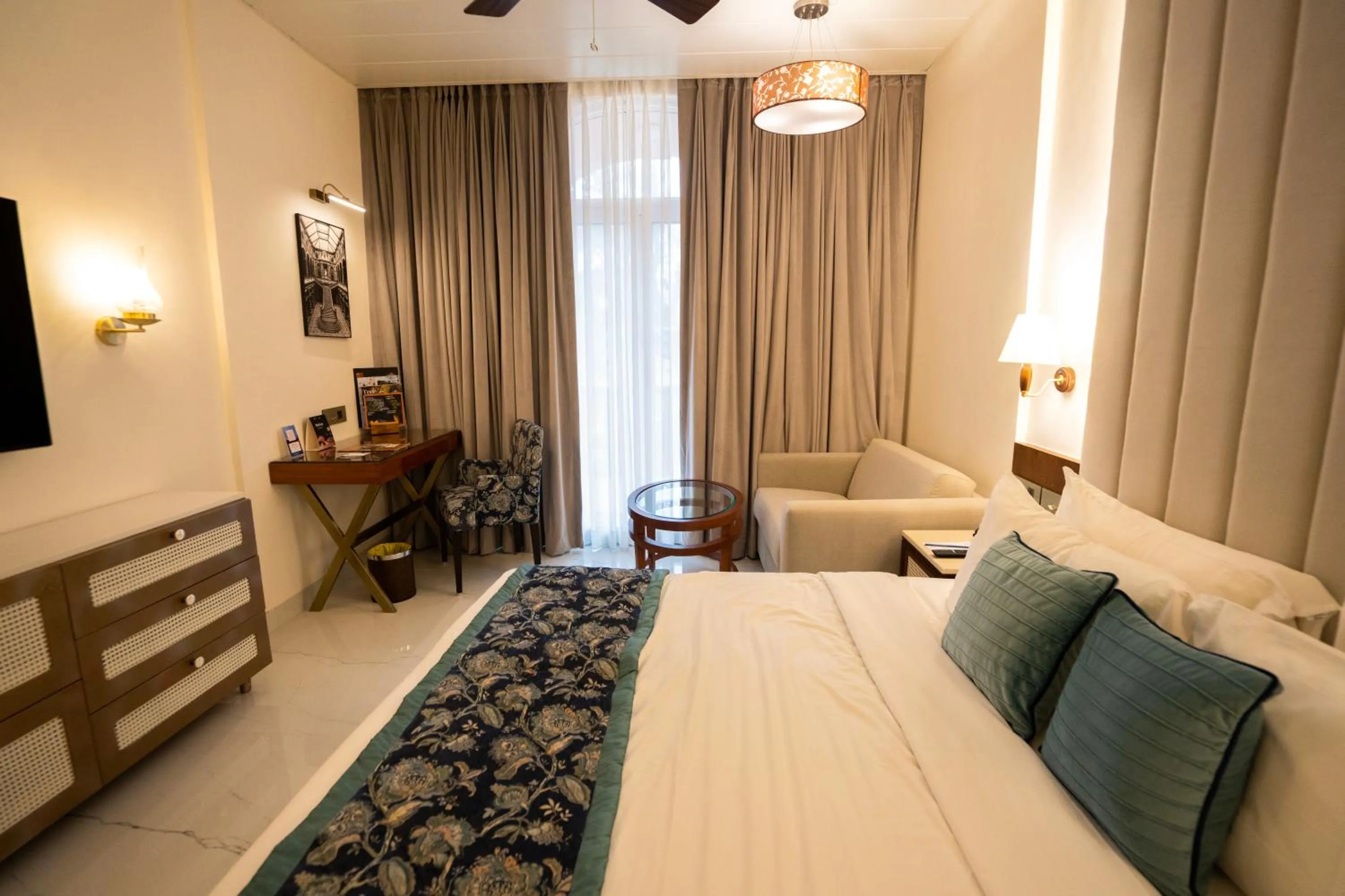 Bed in Evershine Resort & Spa