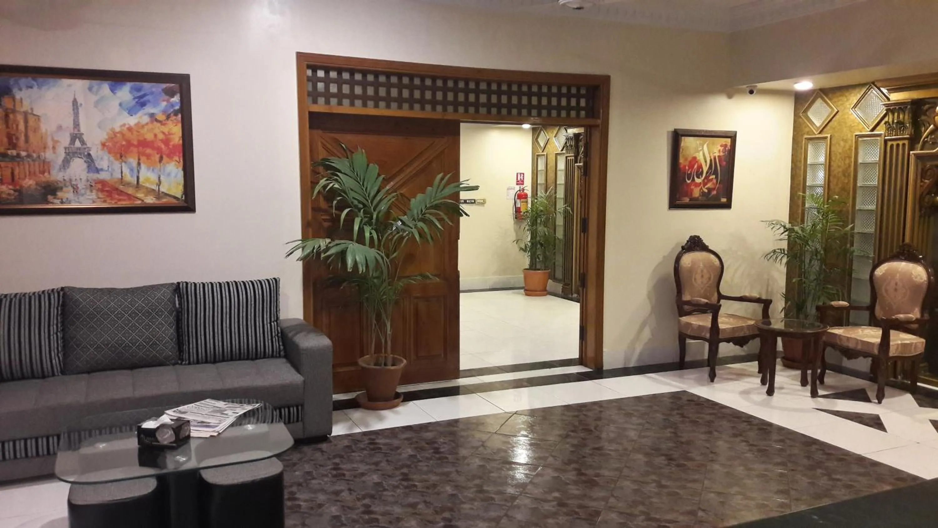 Seating area in Hotel Seven 7