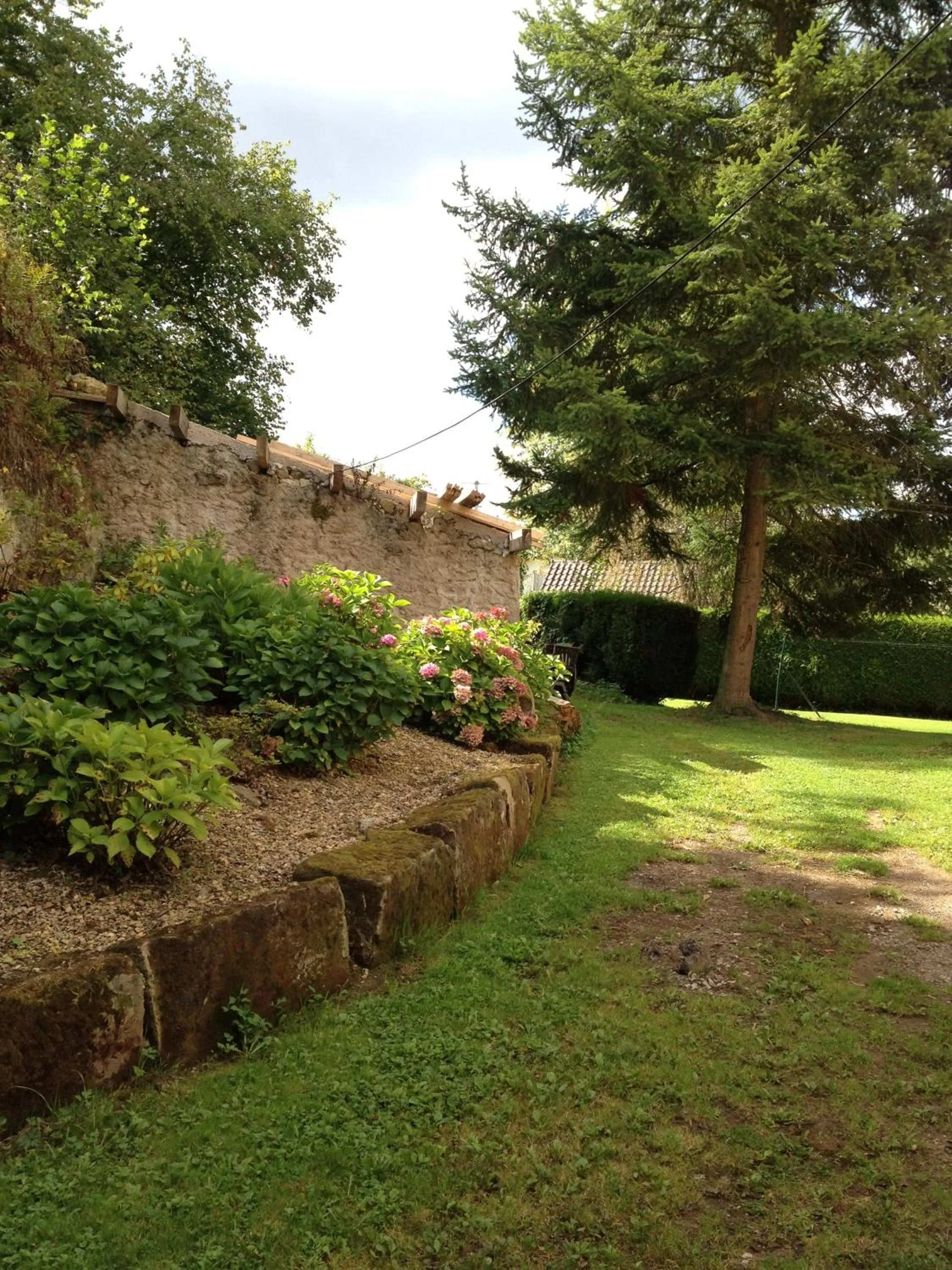 Garden in Logis Hôtel DOMAINE du MOULIN
