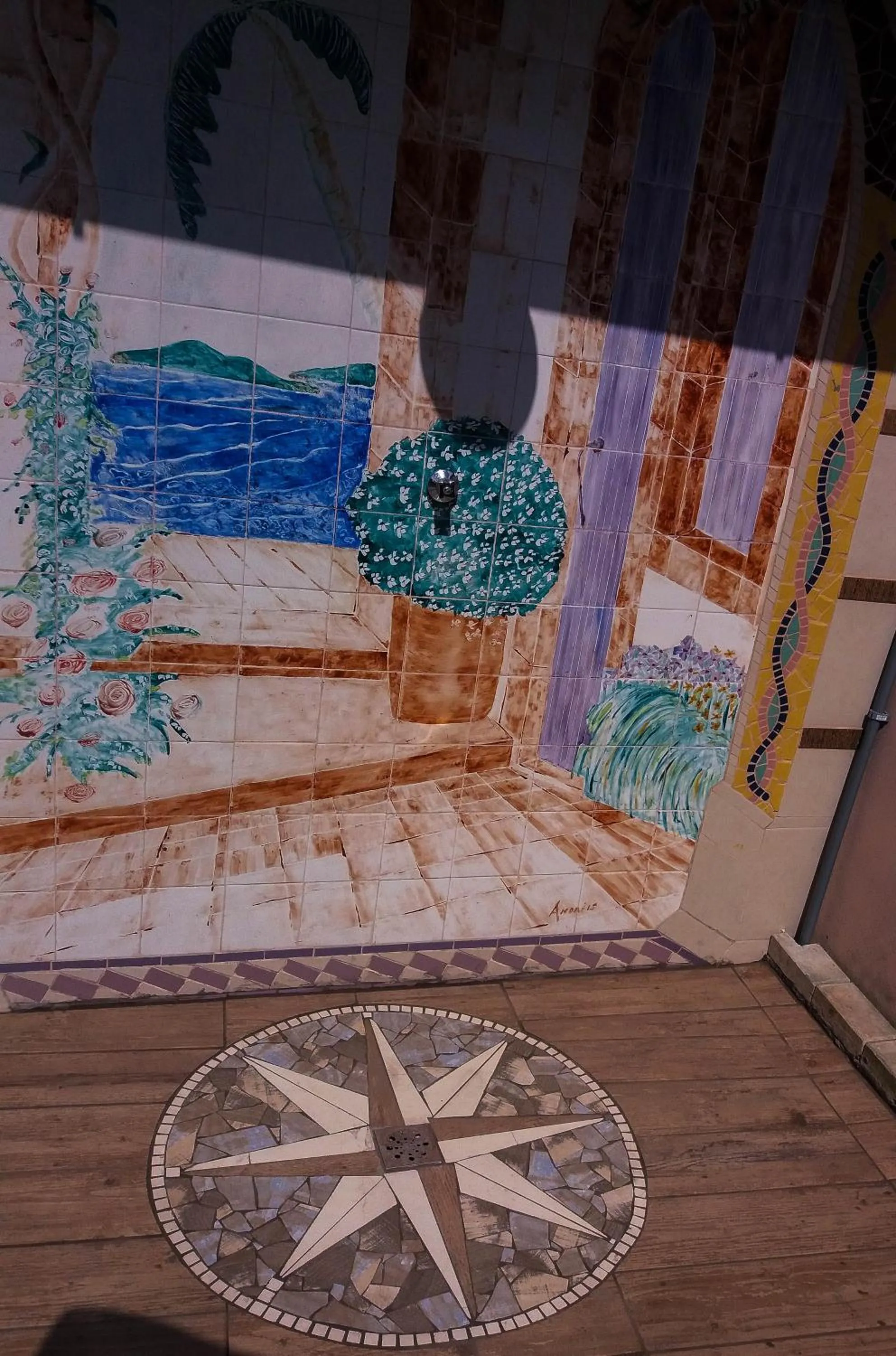 Pool view in Suite Queen D'Arte