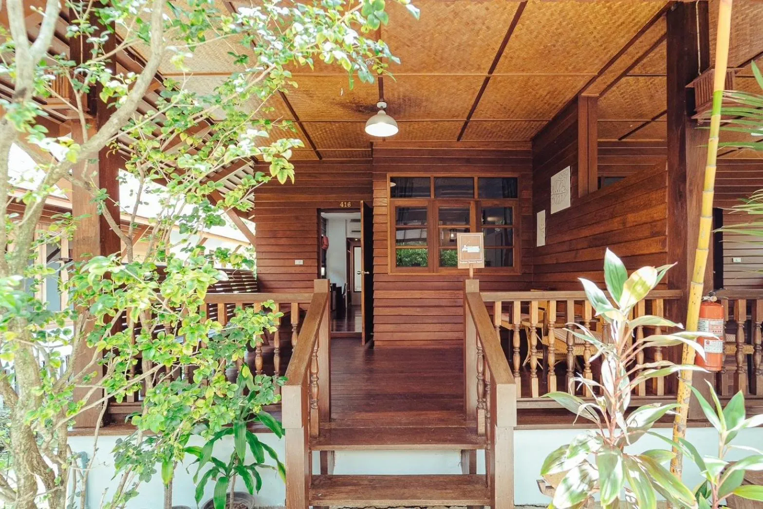 Balcony/Terrace in Maikaew Damnoen Resort