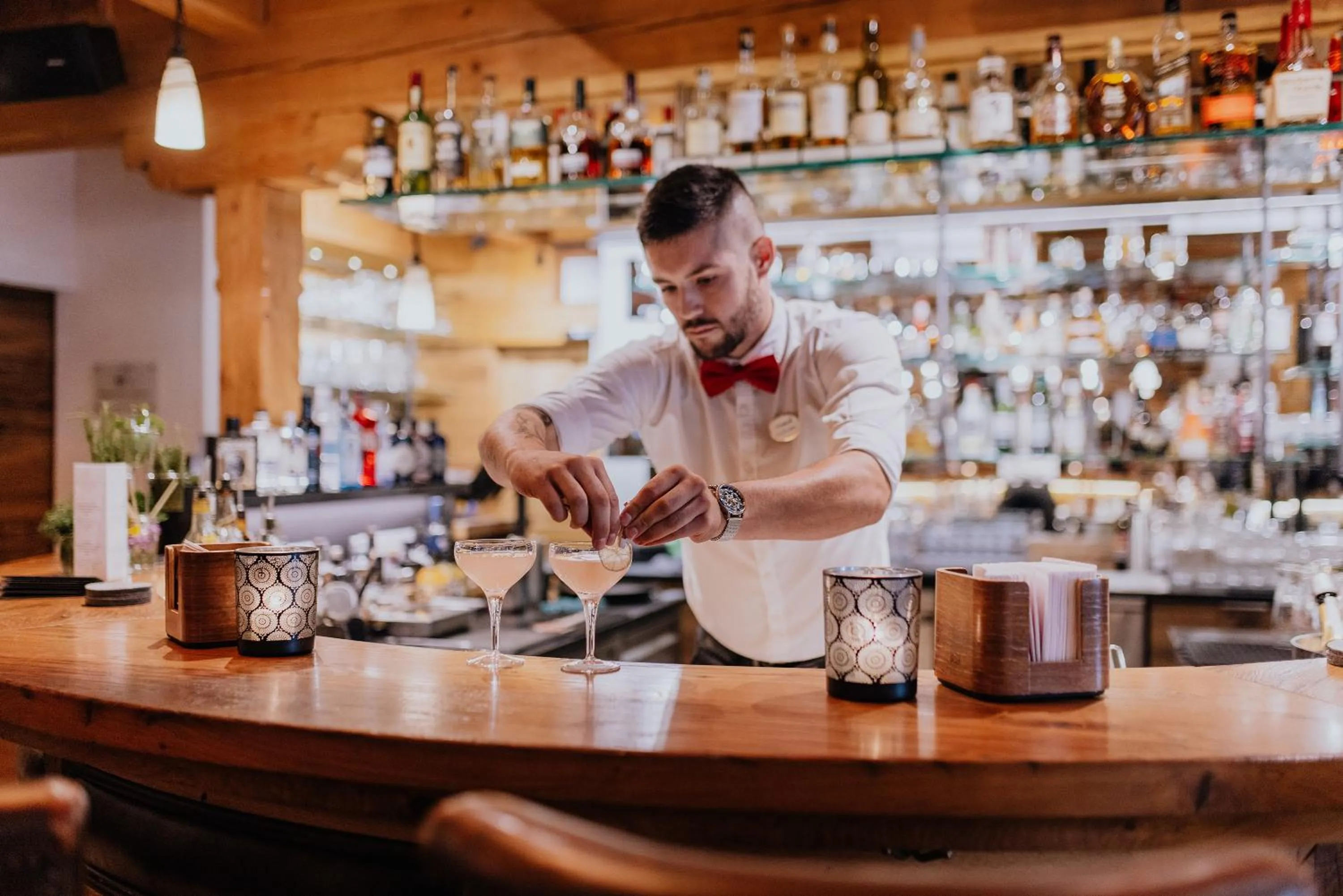 Lounge or bar in Hotel Riederalm
