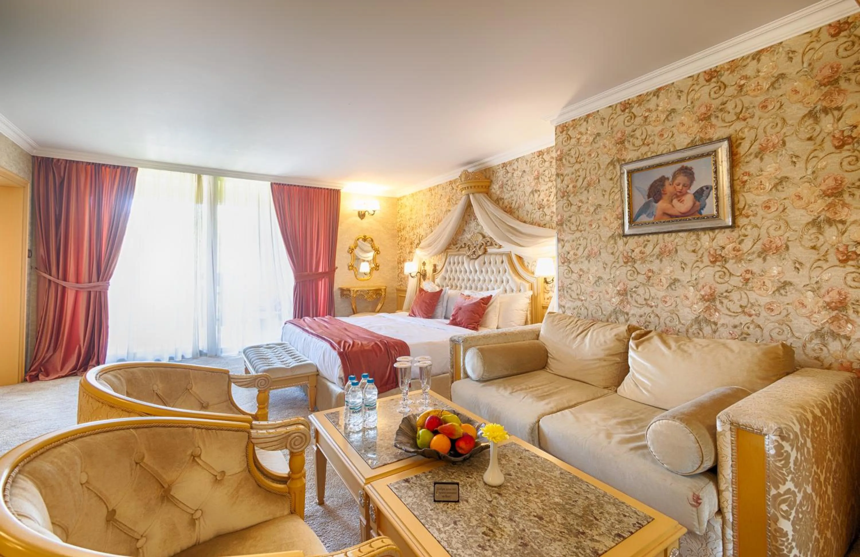 View (from property/room), Bed in Spa Hotel Rich