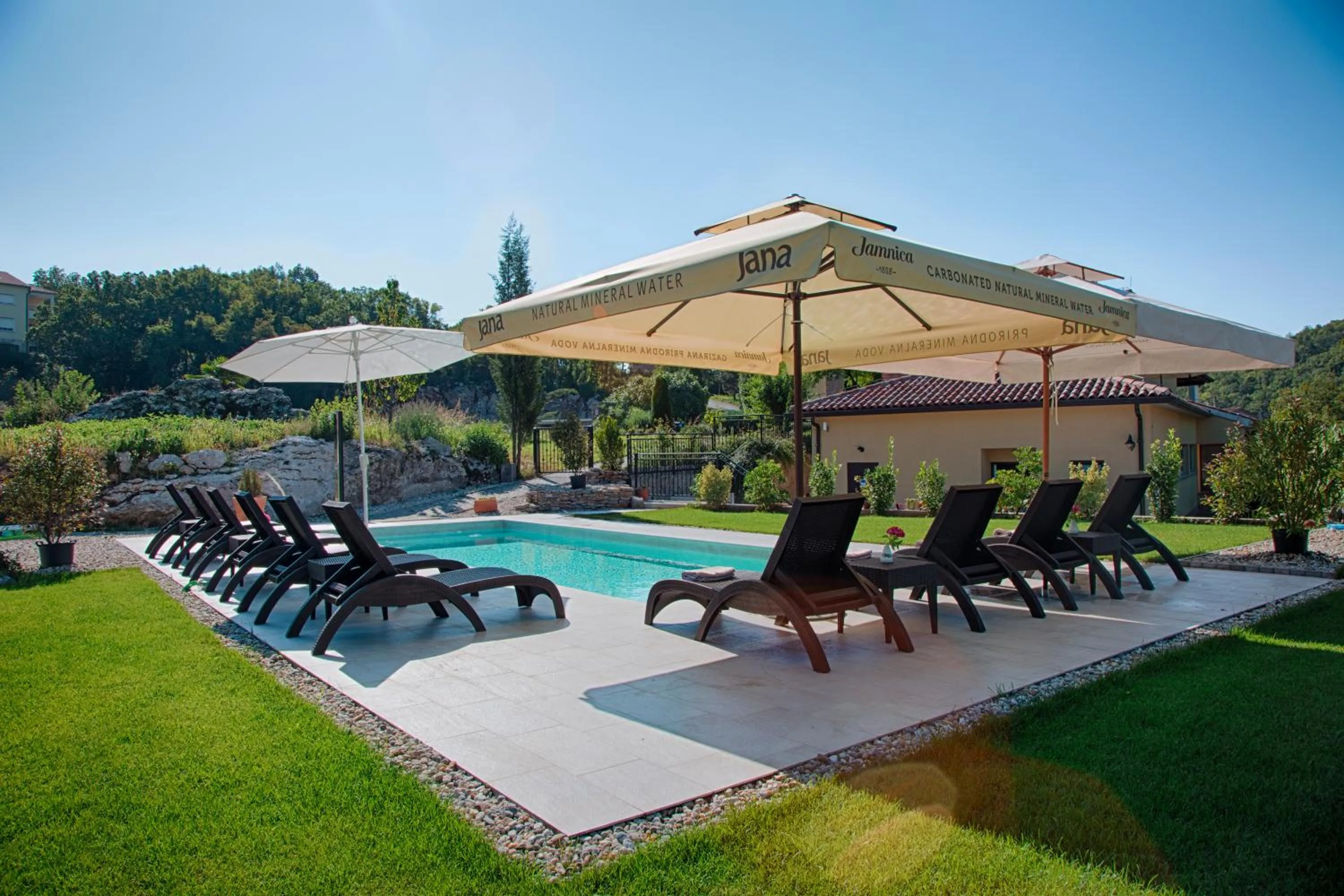 Swimming pool in Guest House Stancija Kovacici