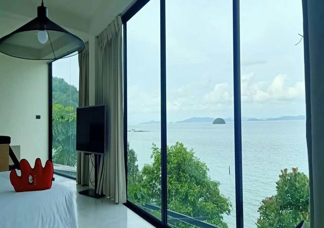 View (from property/room), Bed in 8IK88 Resort, Phuket - SHA Extra Plus