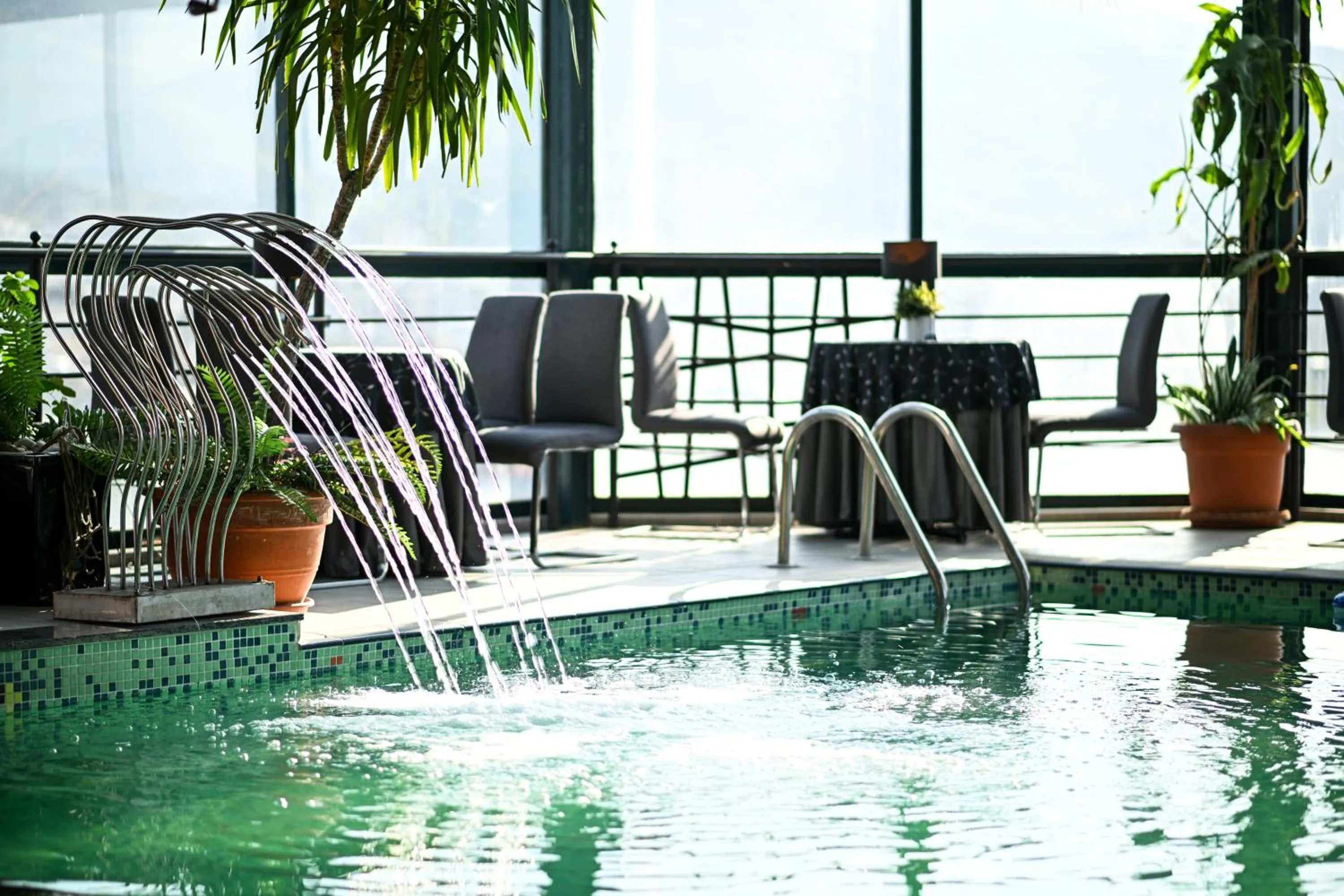 Pool view in Hotel Arka