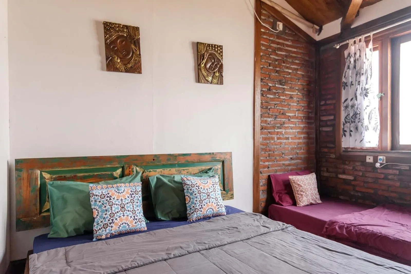 Bed in TwoSpaces Living at Bunga Desa, Jimbaran