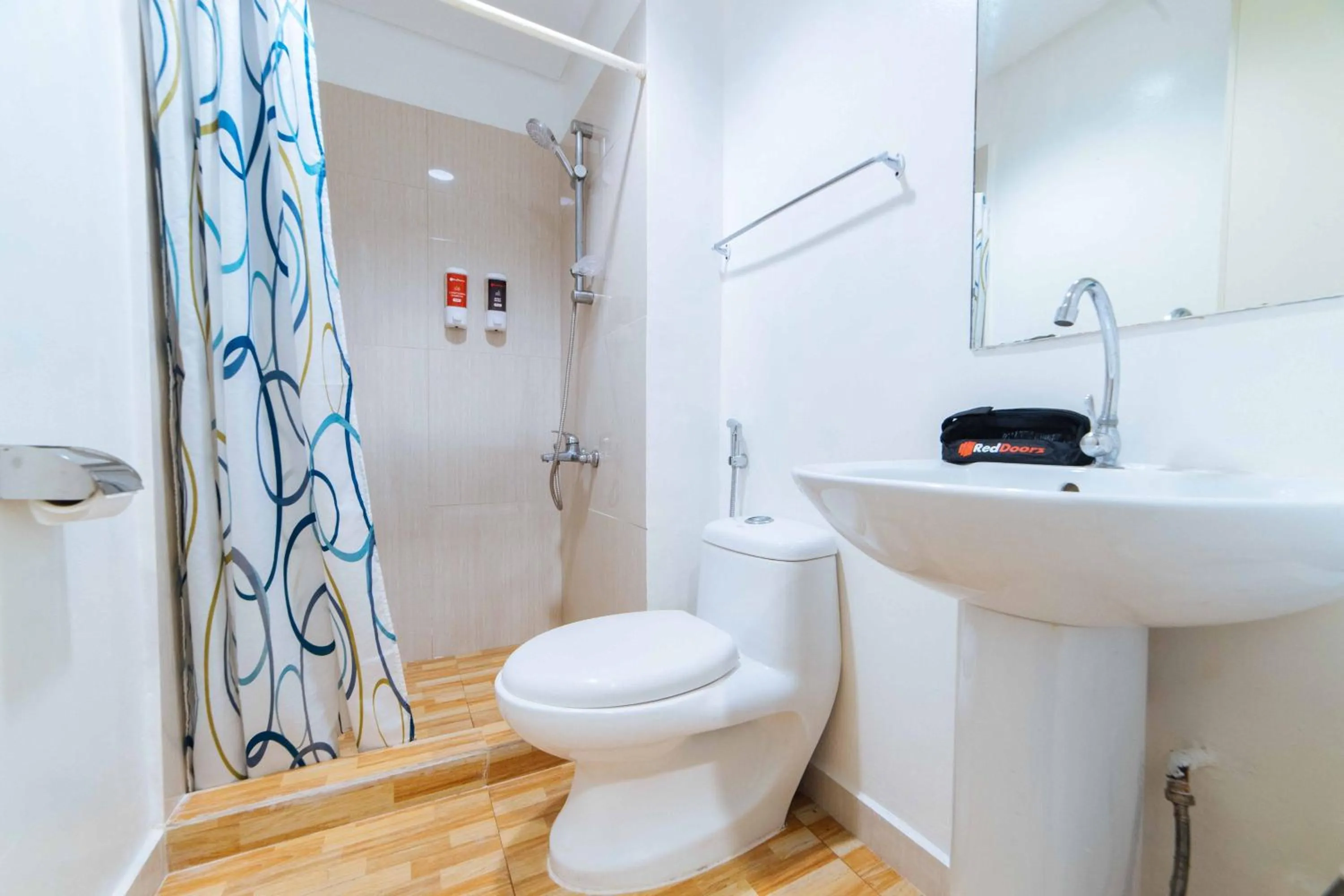 Shower, Bathroom in RedDoorz at Bel Air Soho Suites Makati City