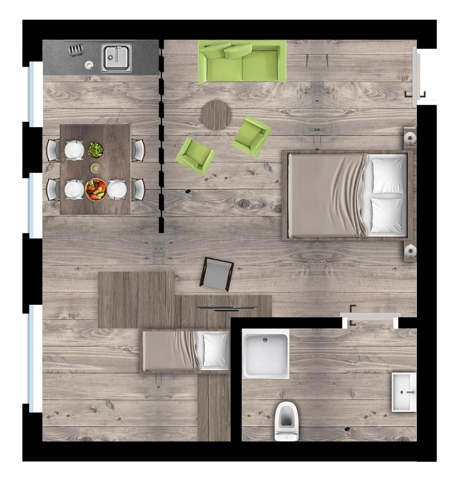 Photo of the whole room in Konsum Gästehaus Quisisana - Oberhof