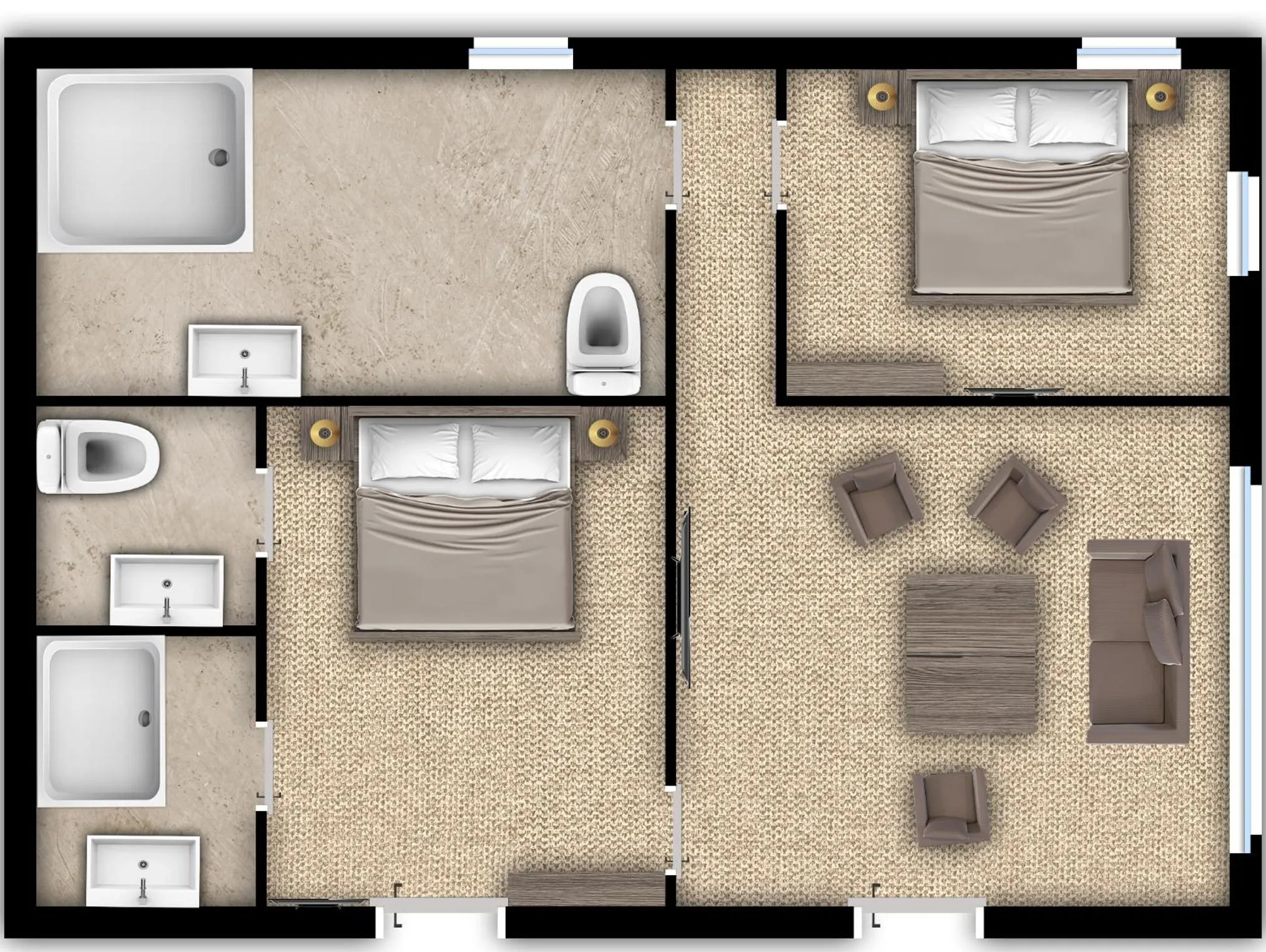 Floor plan in Konsum Gästehaus Quisisana - Oberhof