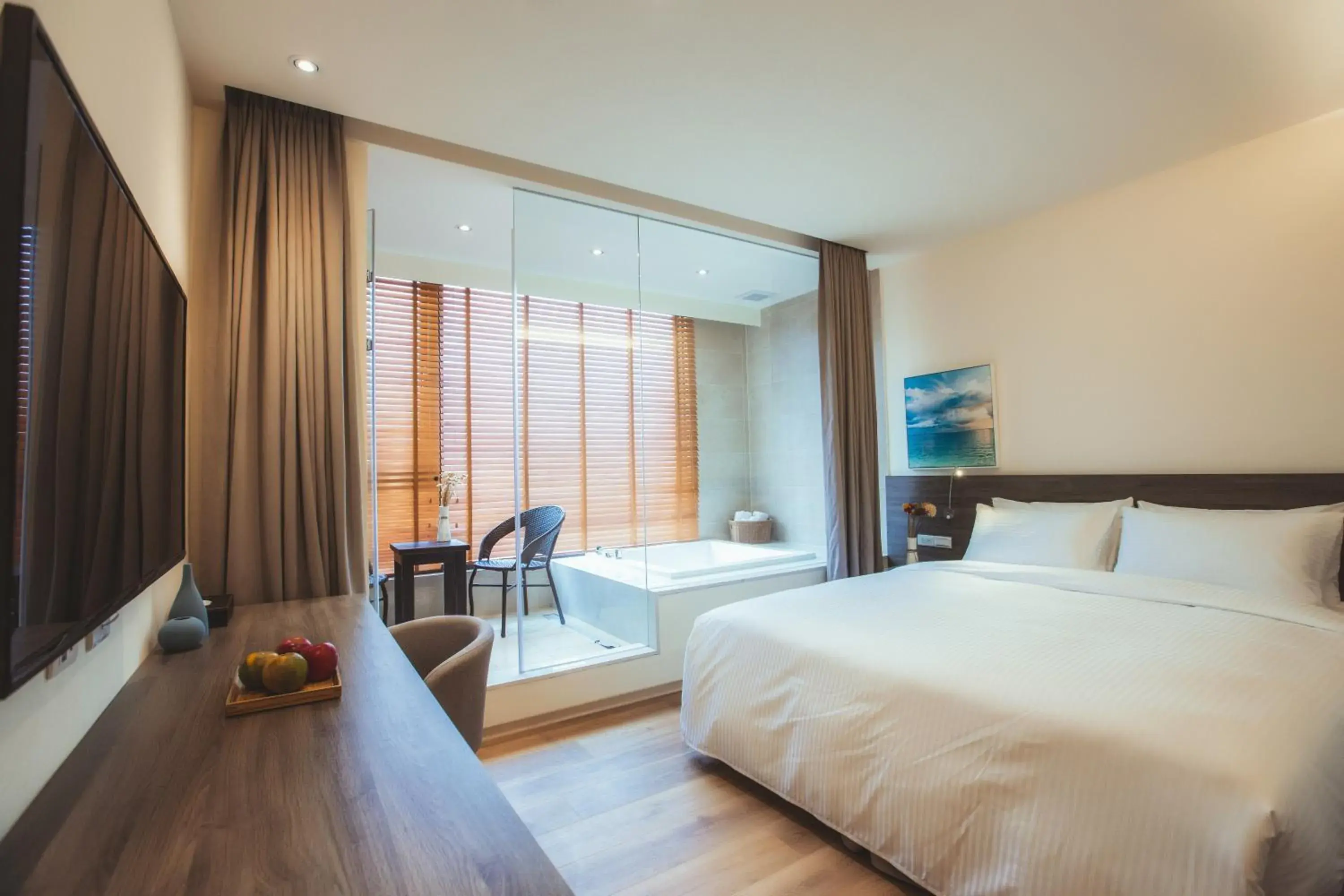 Deluxe Double Room with Sea View in FangLiao Hotel Deluxe Double Room with Sea View in FangLiao Hotel